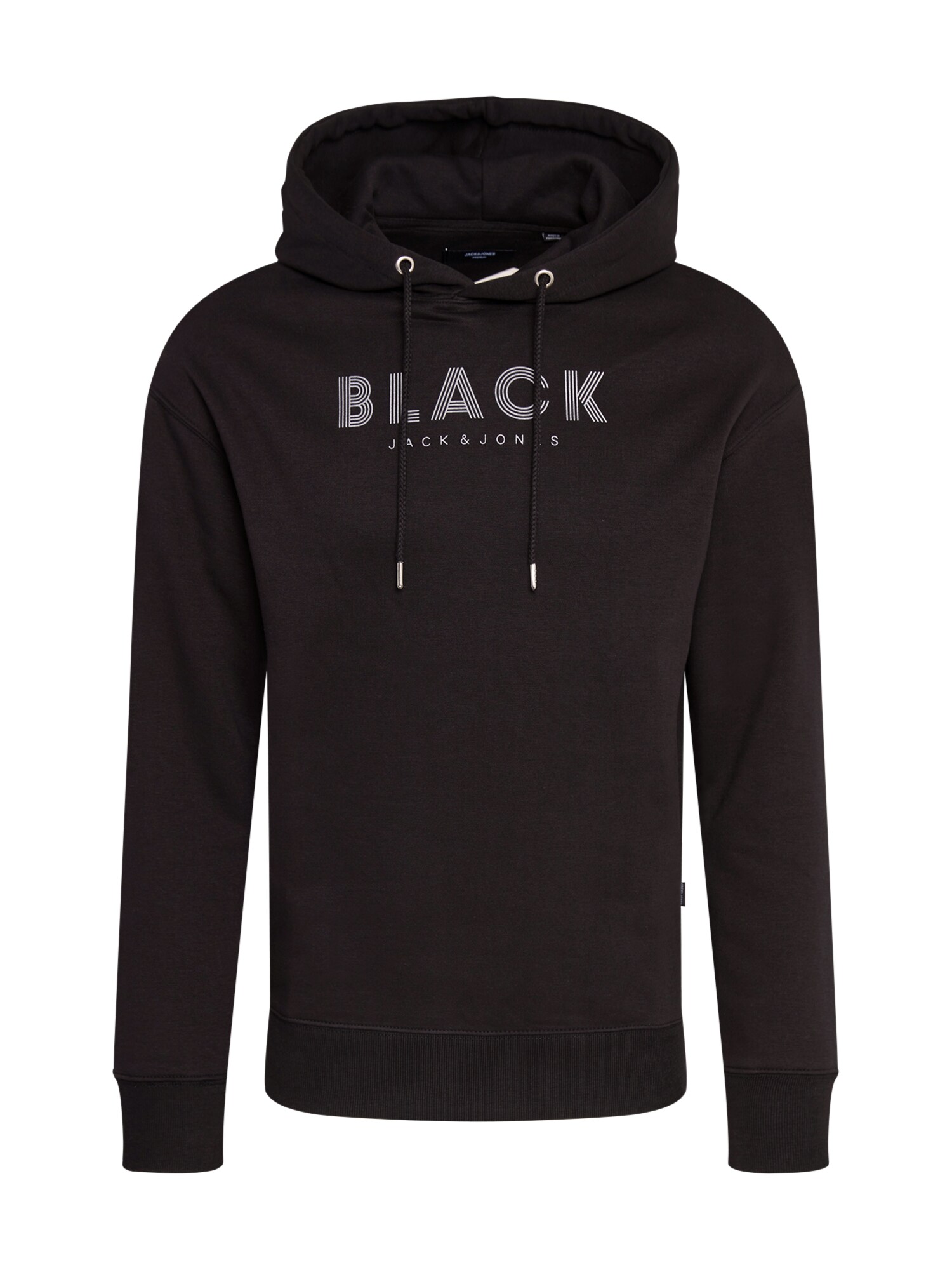 JACK & JONES Megztinis be užsegimo  juoda / balta