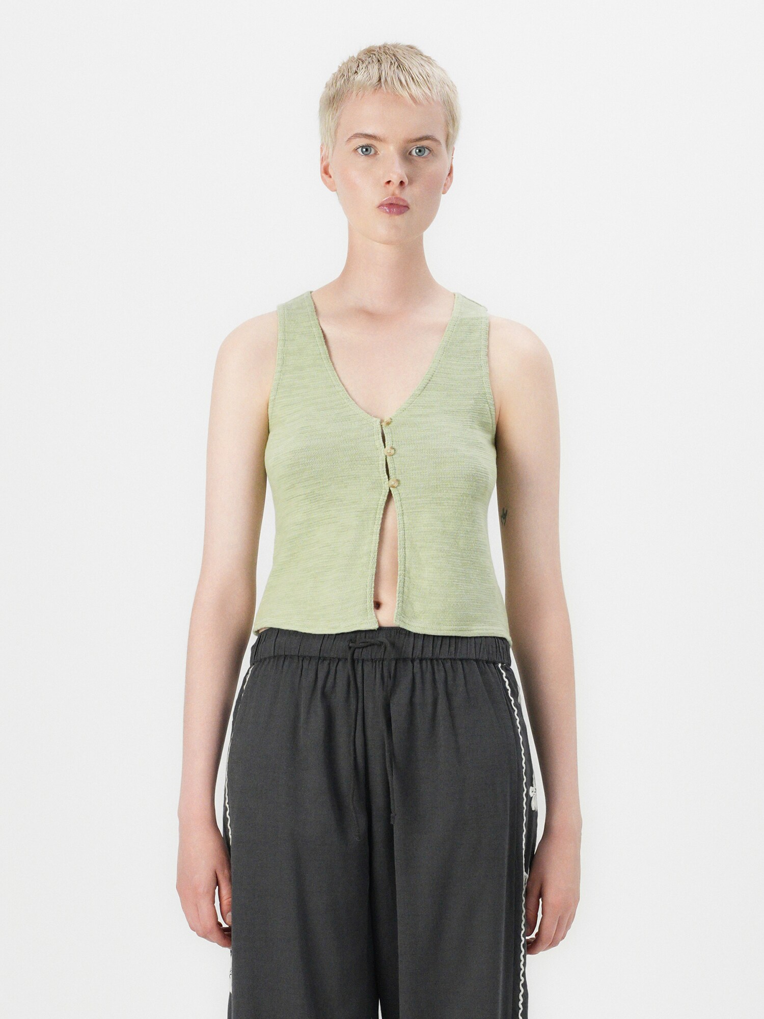 BILLABONG Cárdigan verde pastel – imagen 2