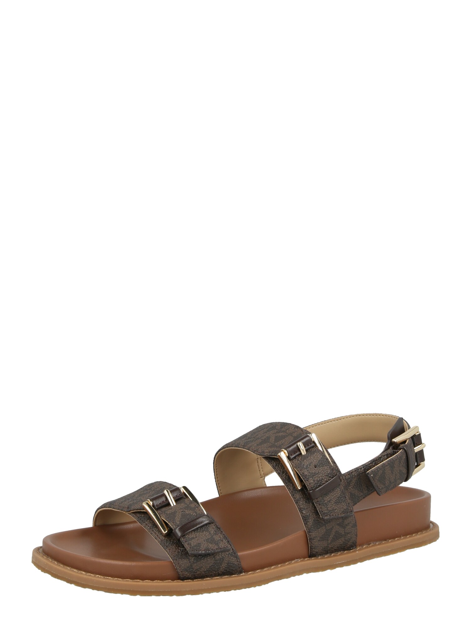 MICHAEL Michael Kors Sandale cu baretă 'NIA'  maro / maro închis