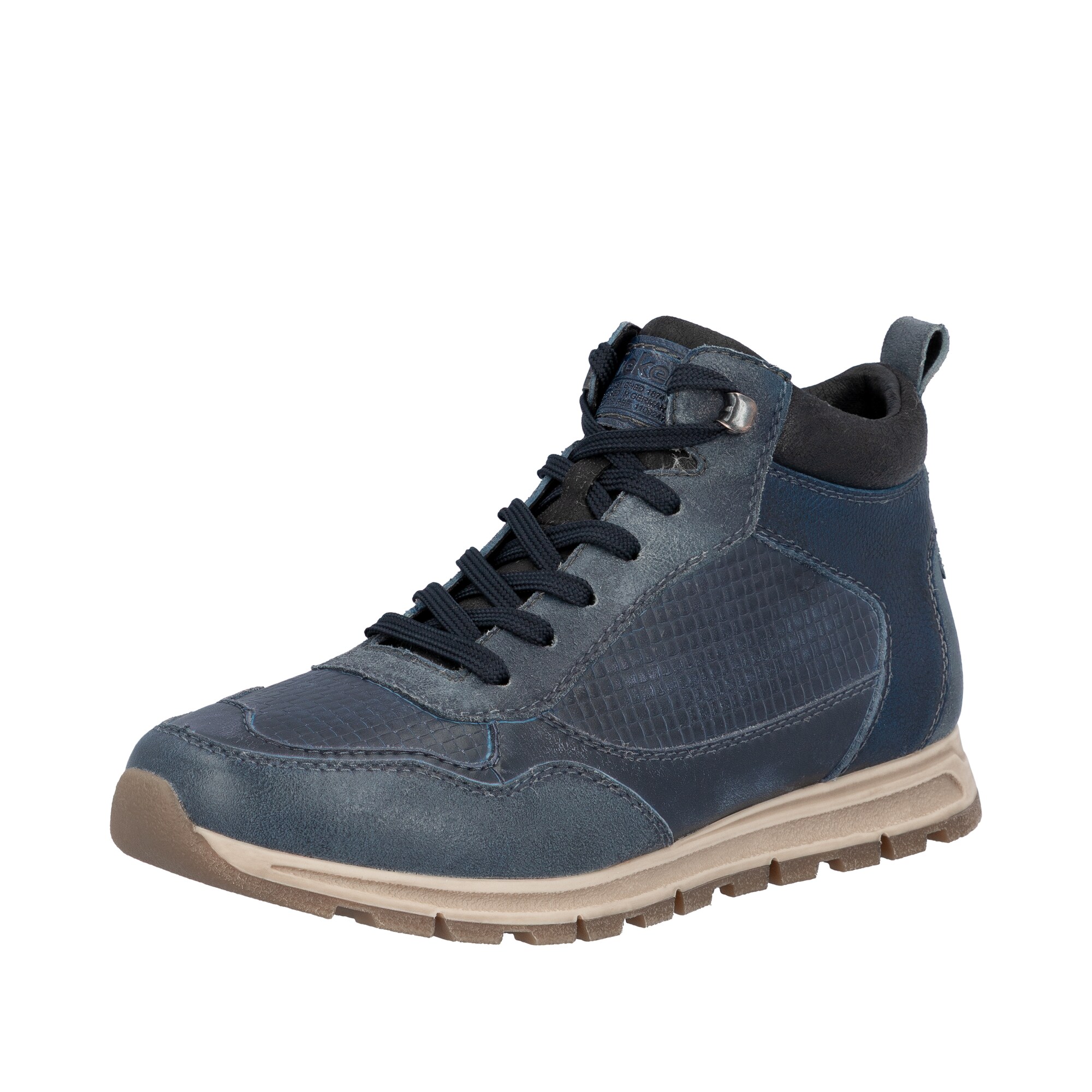 Rieker Botas con cordones  azul