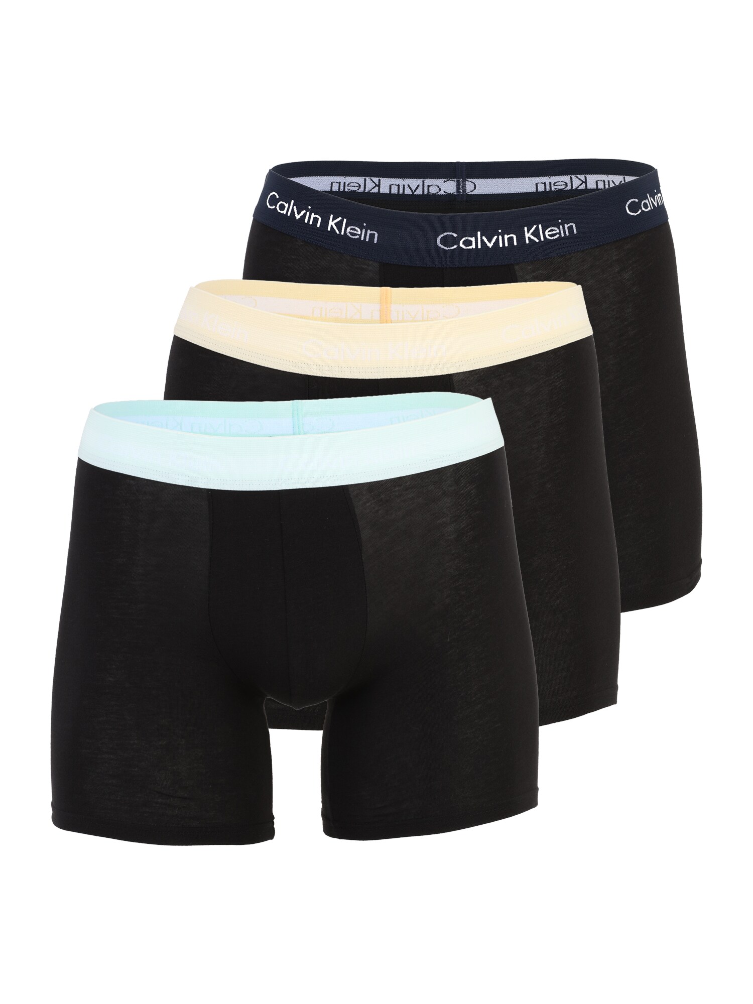 Calvin Klein Underwear Boxeri  azuriu / albastru închis / galben pastel / negru