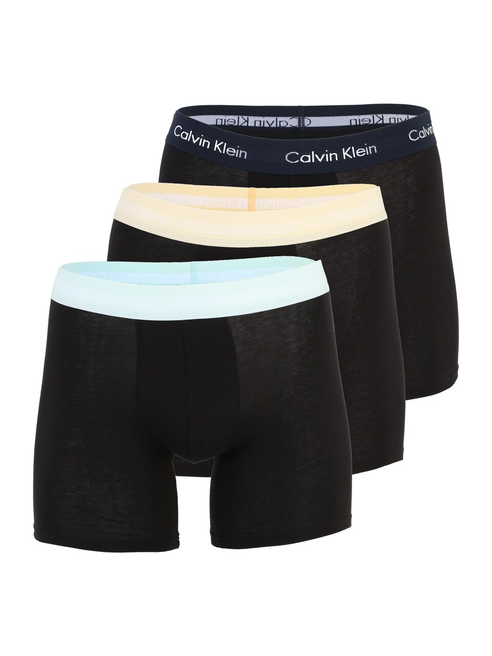 Boxershorts himmelsblå / mörkblå / pastellgul