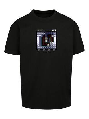 F4NT4STIC Shirt ‘Level 45 Millie Mollie C64 Retro Gaming SEVENSQUARED’ Blauw / Geel / Pink / Zwart / Wit