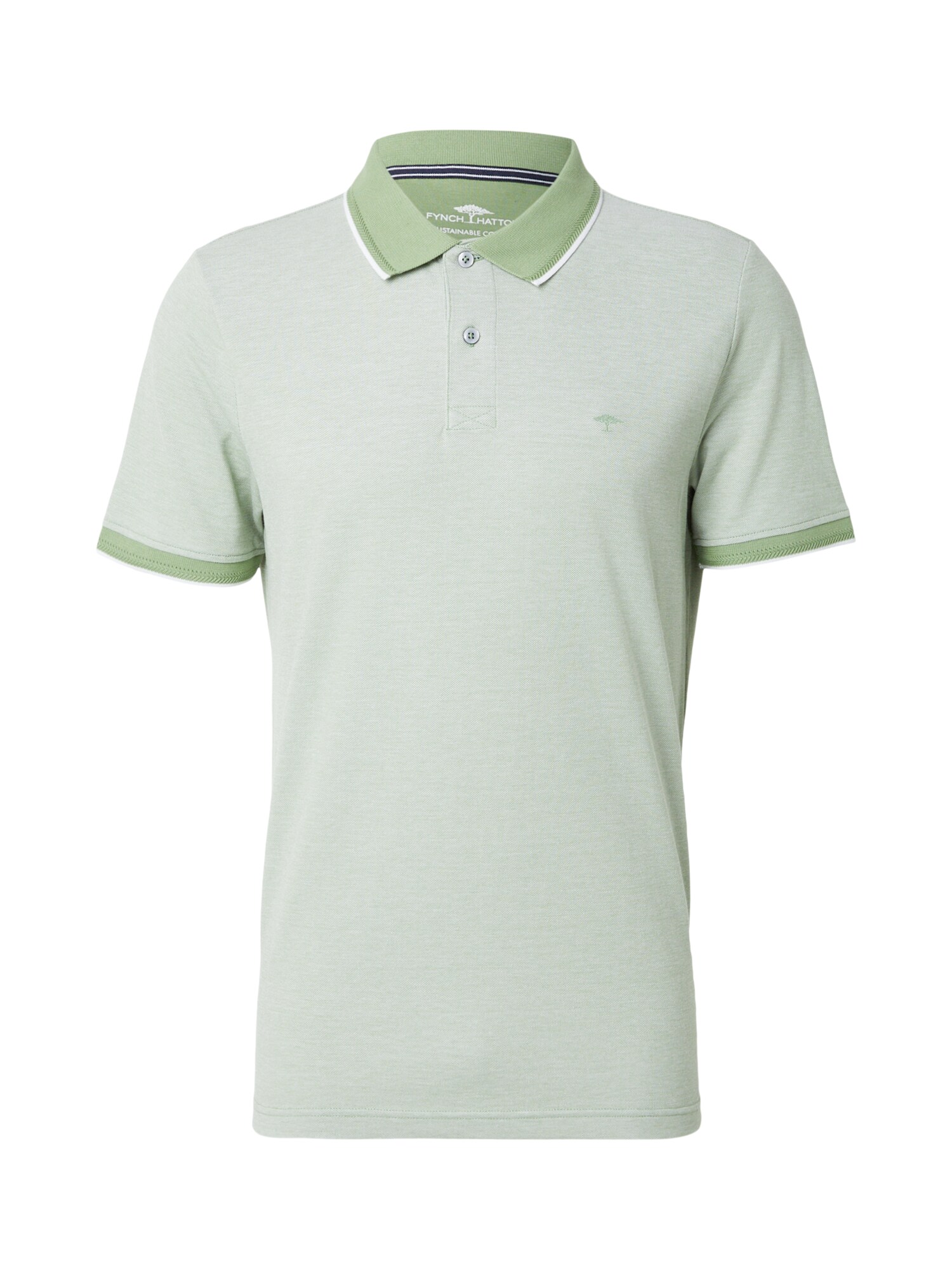 FYNCH-HATTON Tricou  verde kiwi / verde deschis / alb