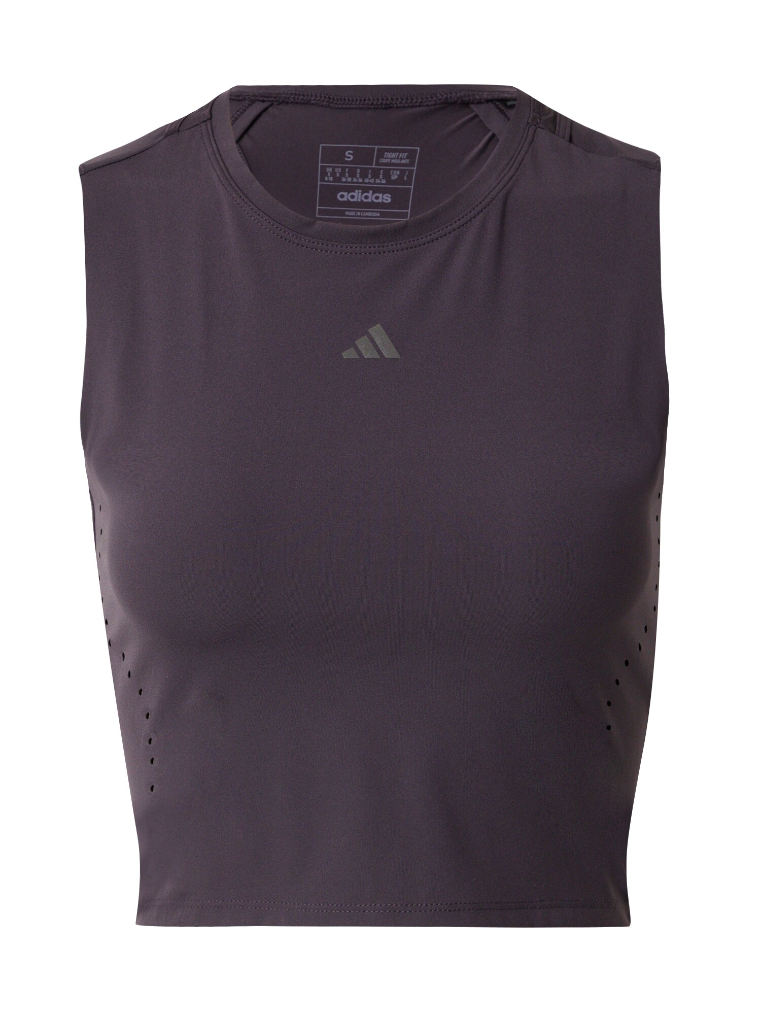 ADIDAS PERFORMANCE Sport top  szürke / padlizsán akciós termékkép 1