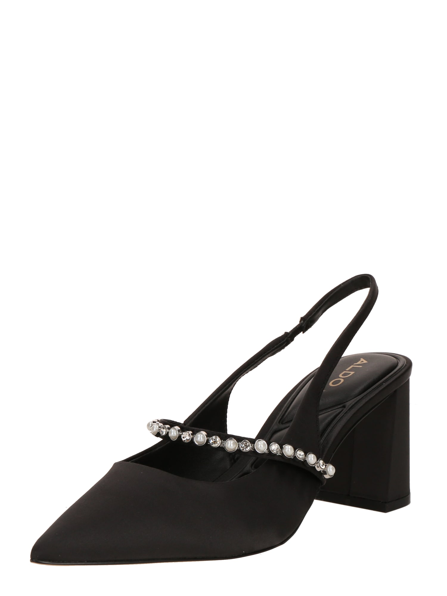 ALDO Zapatos destalonado 'VESTIA' negro / transparente / blanco
