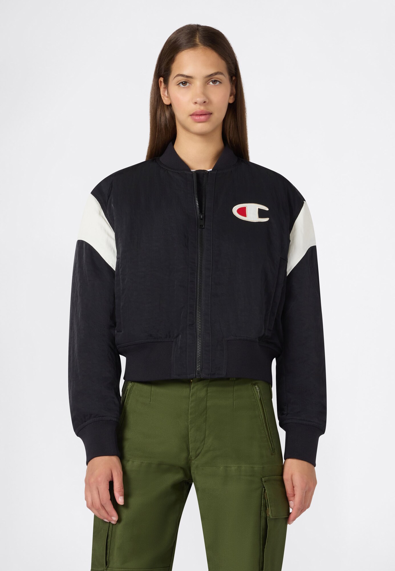 Champion Chaqueta de entretiempo rojo cereza / negro / blanco – imagen 2