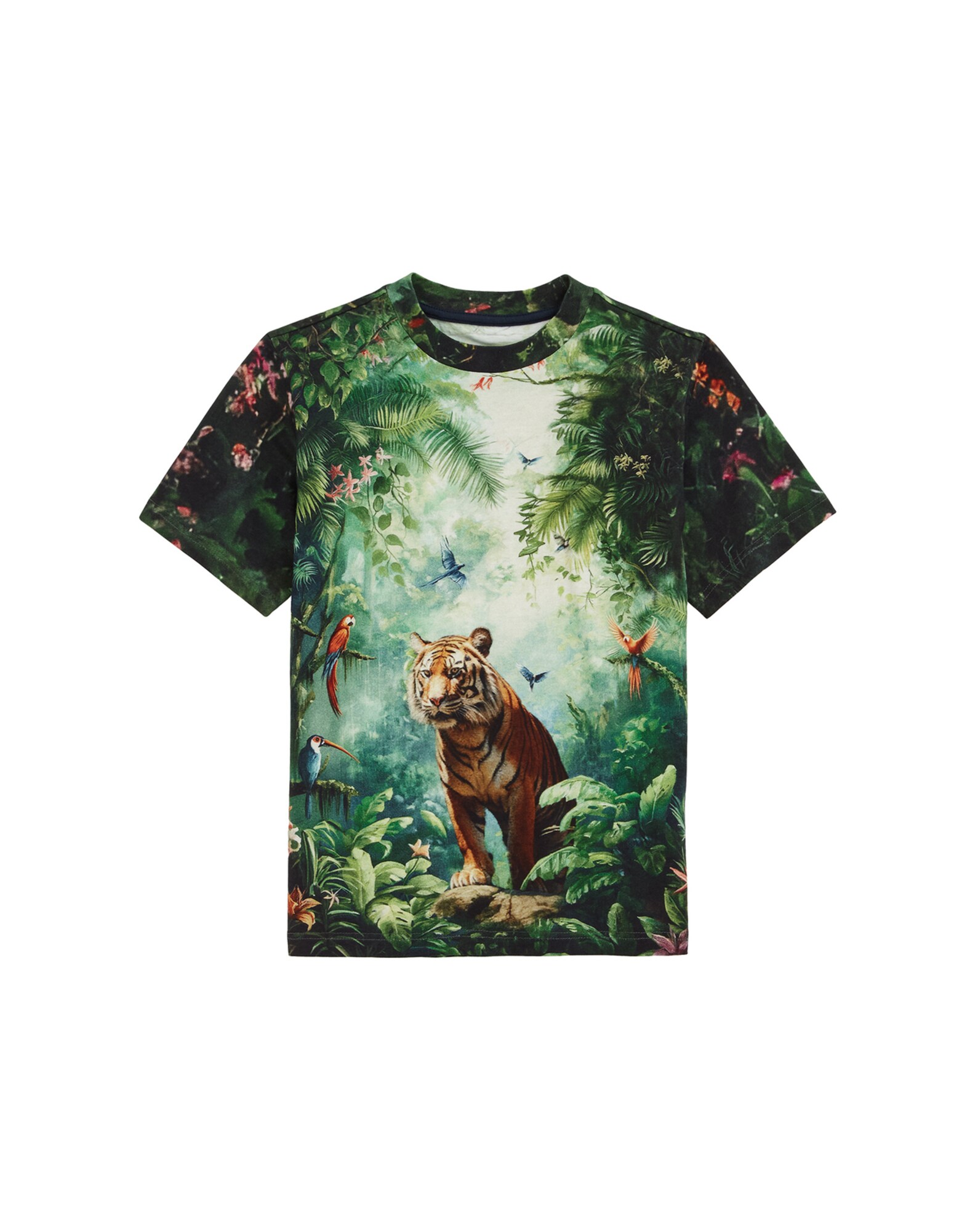 WE Fashion Tricou  maro deschis / gri / verde închis / portocaliu somon