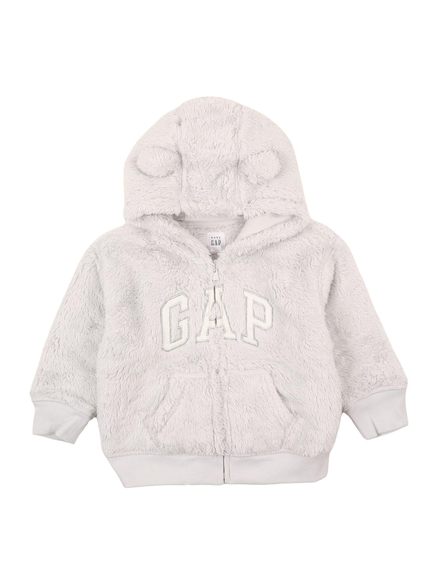 GAP Geacă de primăvară-toamnă  gri deschis / alb