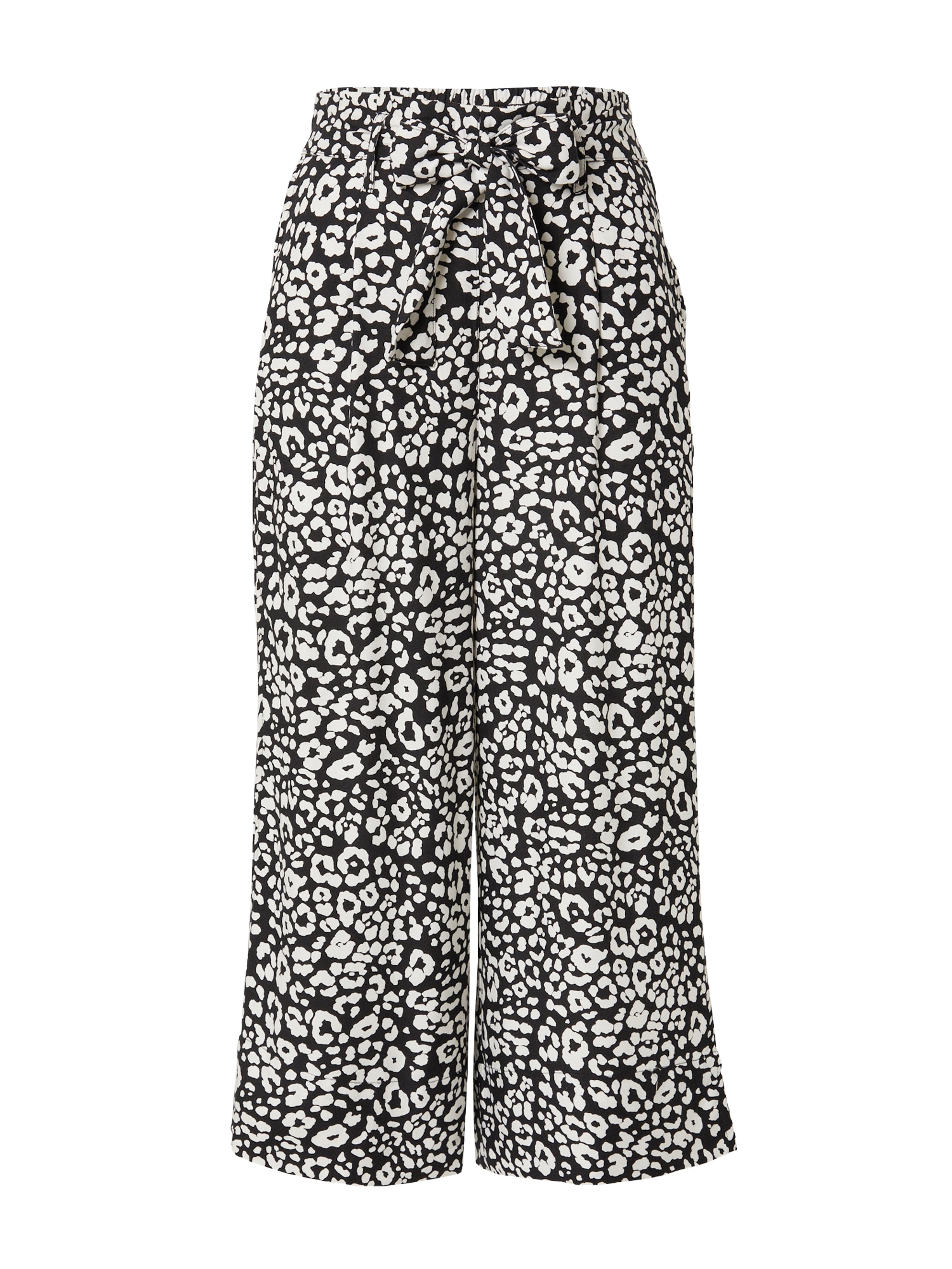 Tally Weijl Pantaloni cutați  negru / alb