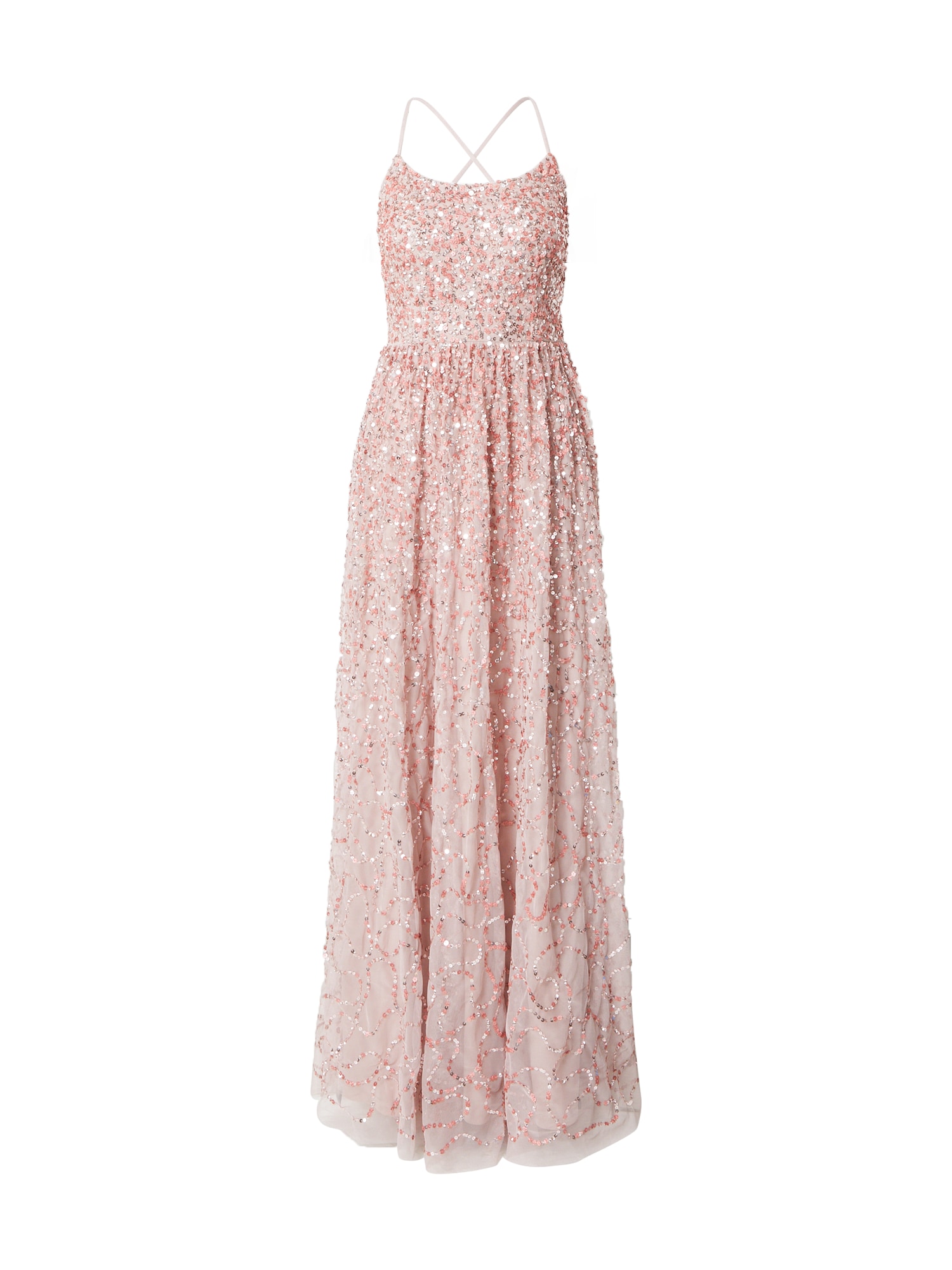 Maya Deluxe Vakarinė suknelė ryškiai rožinė spalva / rožinė / sidabrinė