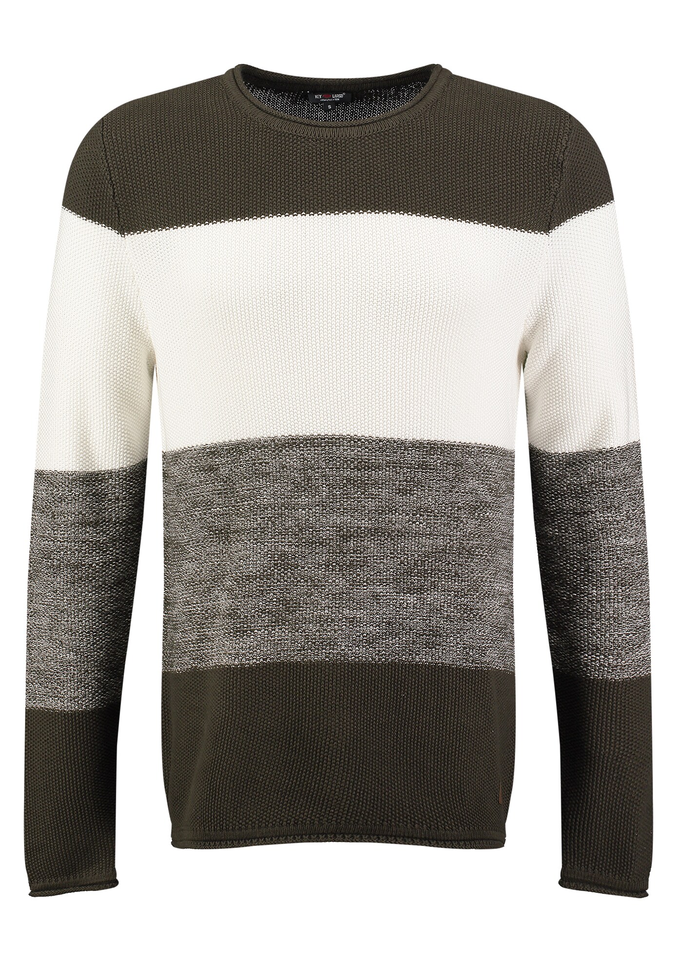 Key Largo Pulover Jogi  verde / verde amestecat / alb