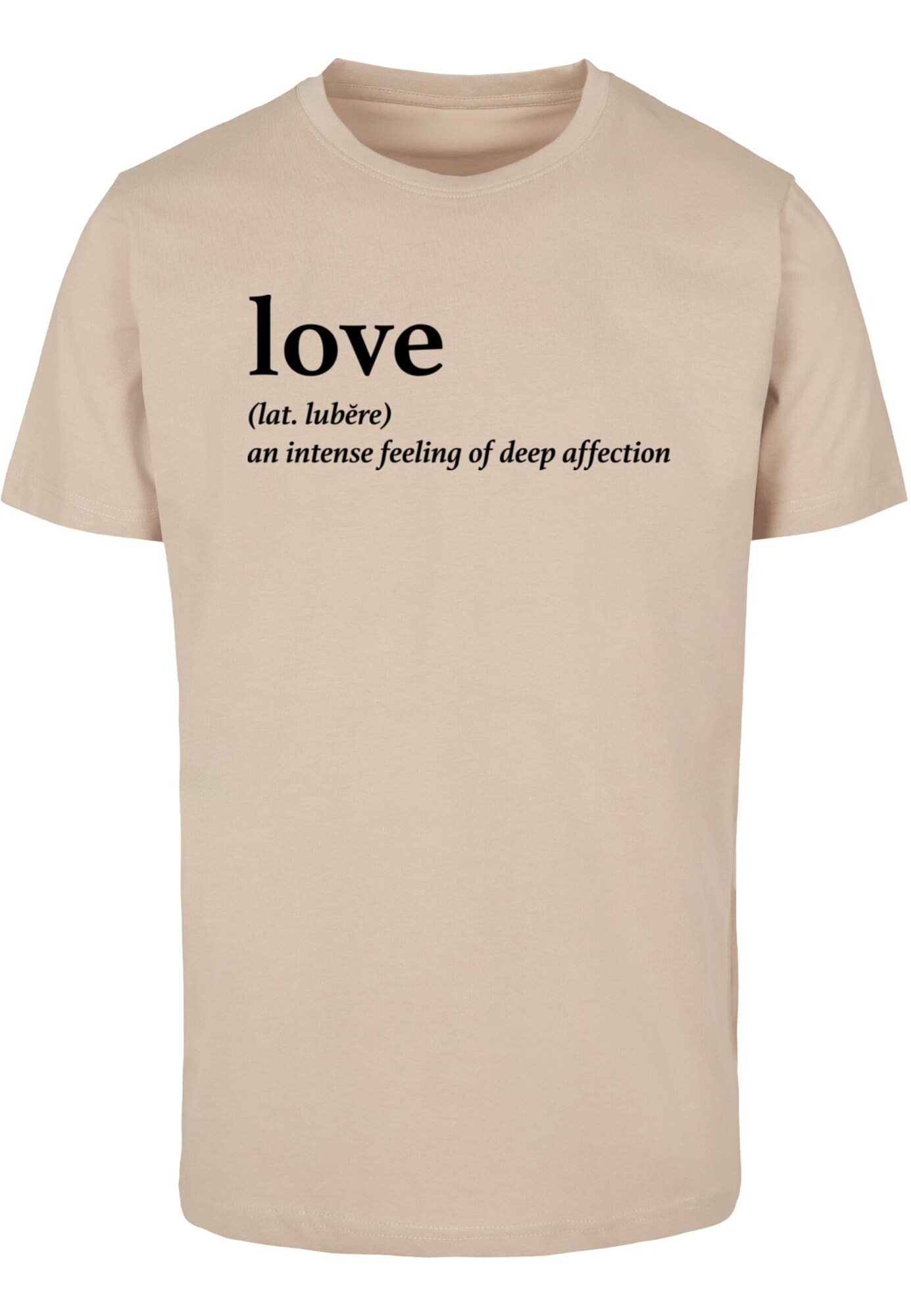 Mister Tee Póló 'Love Definition'  homok / fekete akciós termékkép 1