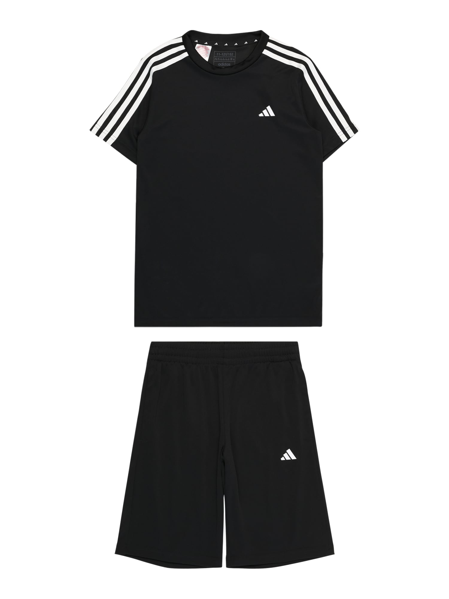 ADIDAS SPORTSWEAR Облекло за трениране  черно / бяло