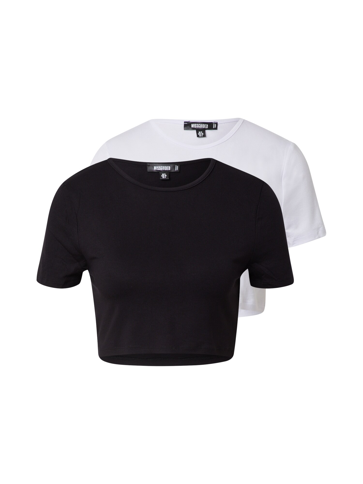 Missguided Tričko  čierna / biela