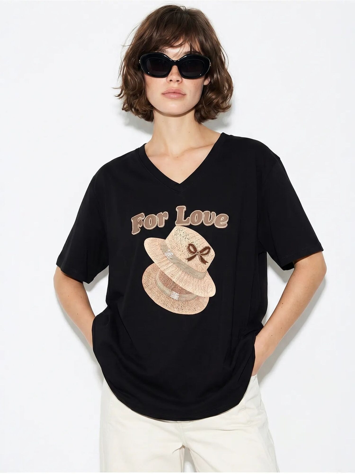 Bianco Lucci Majica 'T-Shirts' crna