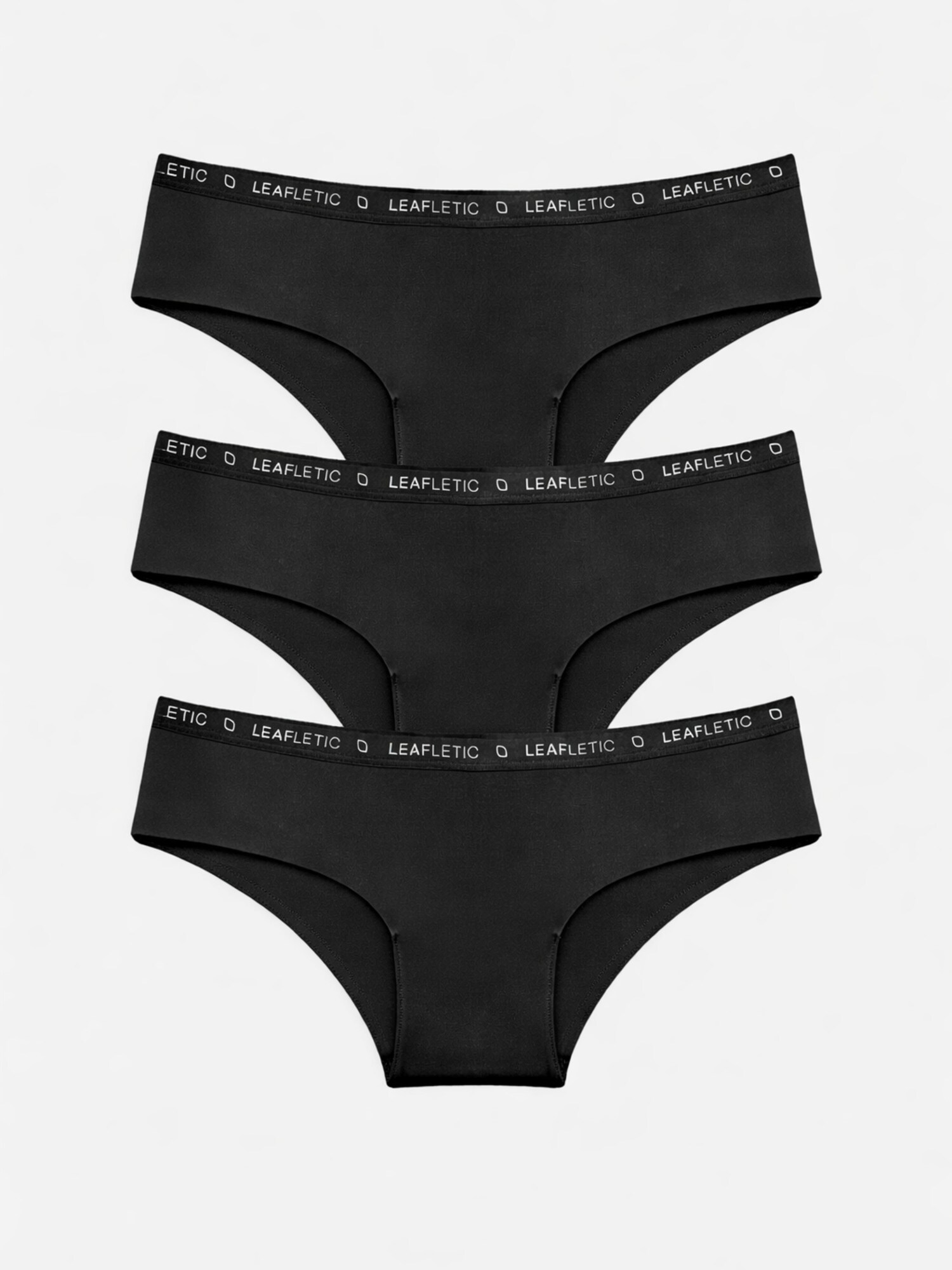 LEAFLETIC Panti 'Leafletic Mid Rise Hipsters/Brief'  negro