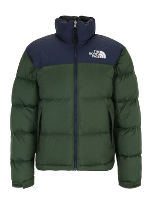 The North Face Winterjas ‘M 1996 Retro Nuptse’ Navy / Donkergroen / Wit