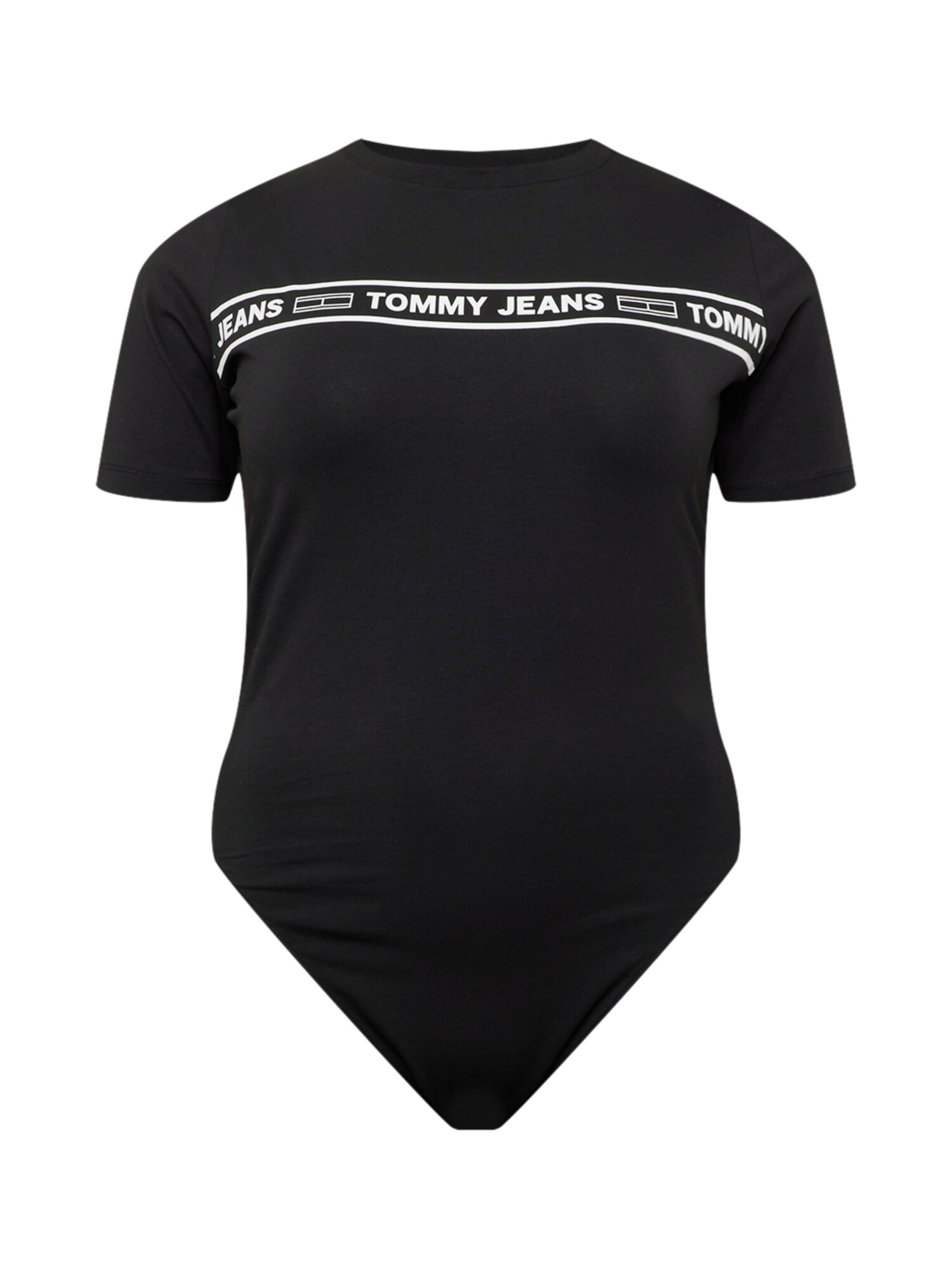 Tommy Jeans Curve Bodijs-krekls melns / balts