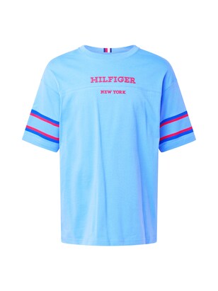 Tommy Hilfiger Shirt Blauw / Lichtblauw / Rood