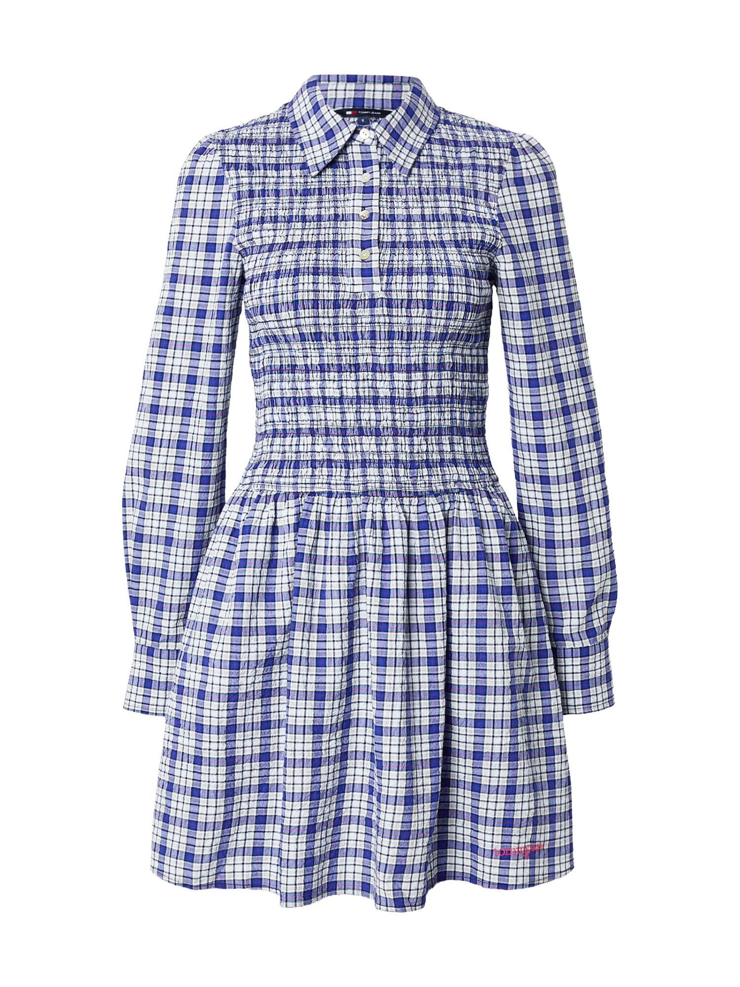 Tommy Jeans Šaty  modrá / námornícka modrá / jasne červená / biela