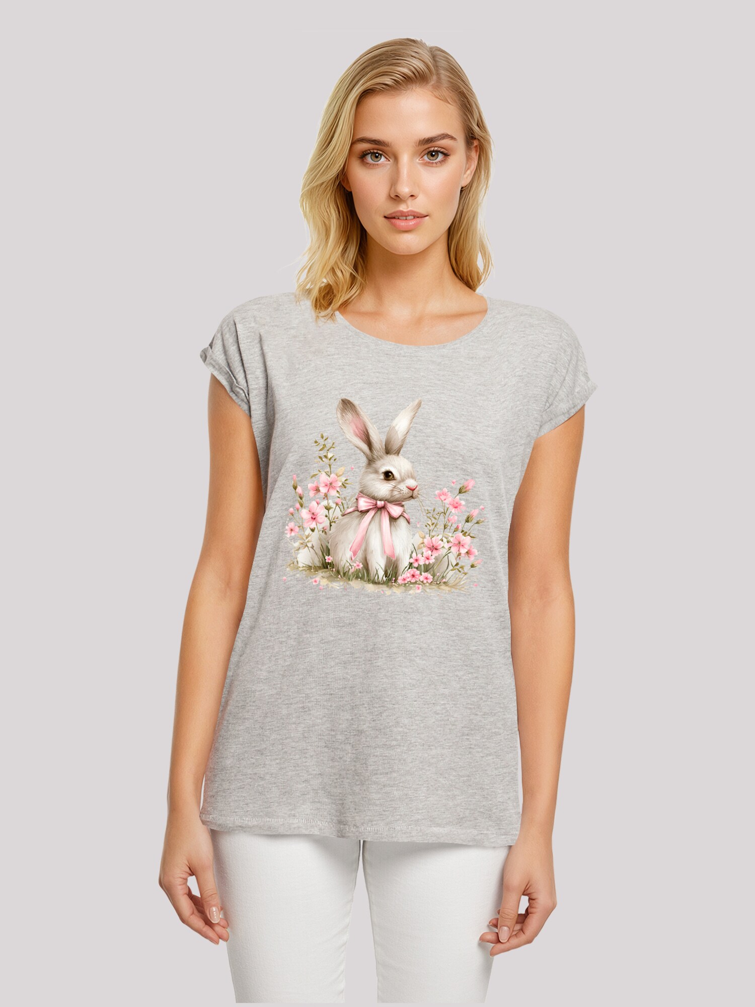 Thumbnail - F4NT4STIC T-Shirt Niedlicher Osterhase mit Blumen