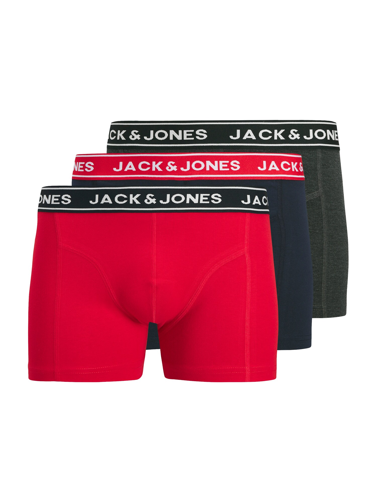 Jack & Jones Junior Chiloţi JACHECTOR  bleumarin / gri / roșu