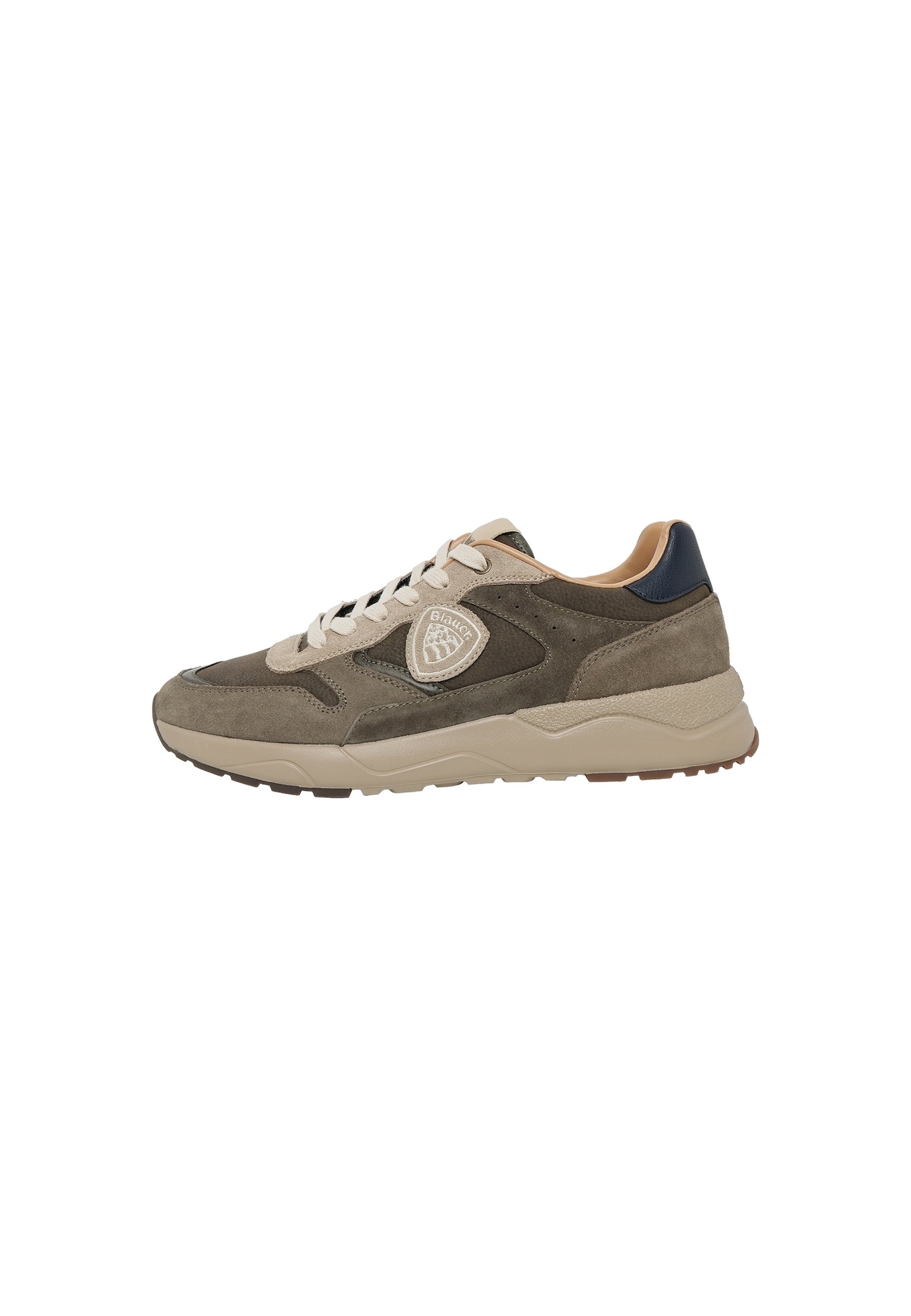 Blauer.USA Sneaker low bej / bleumarin / maro închis