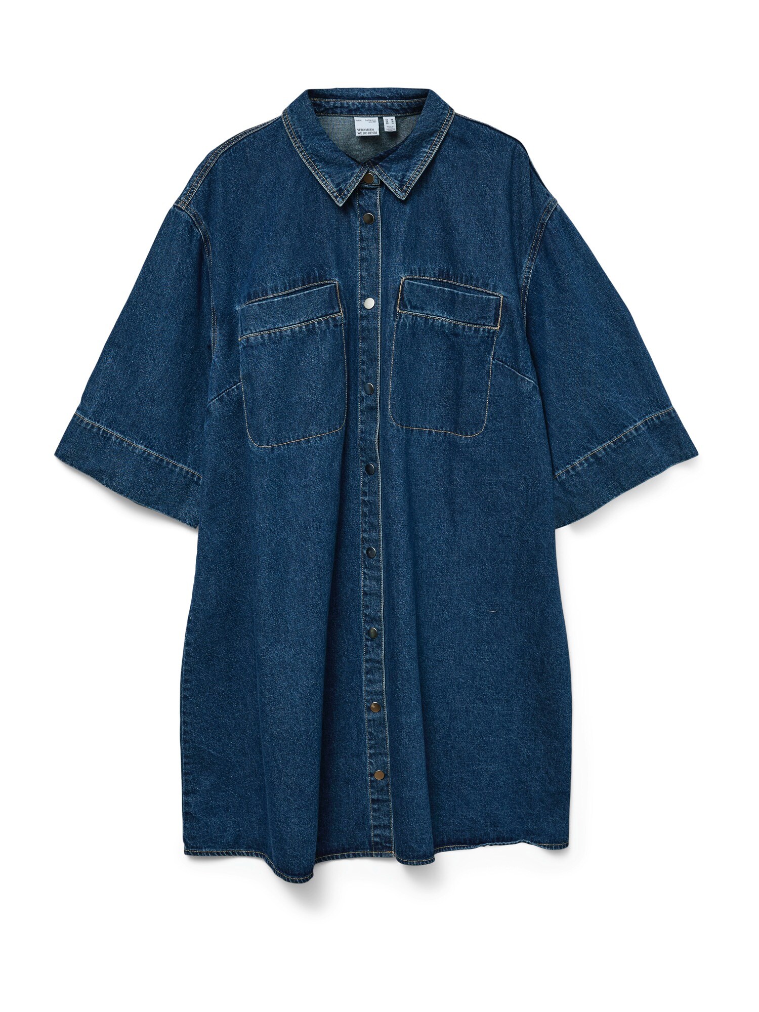 Vero Moda Curve Rochie tip bluză VMCMIGGA  albastru denim