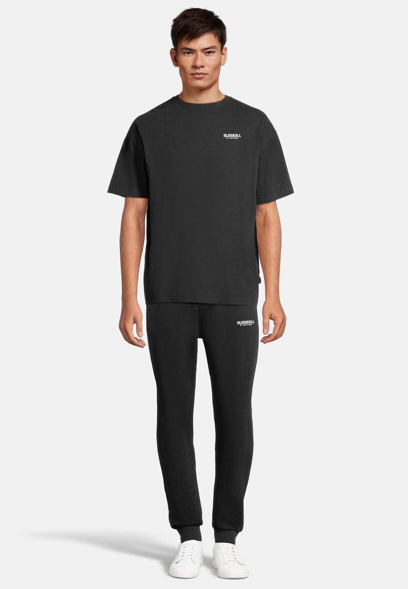 Thumbnail - Jogger 'Peach Dyed Basic Oldskull Logo'