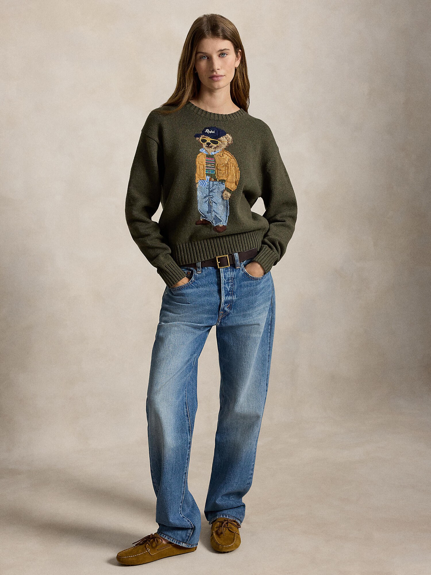 Polo Ralph Lauren Jersey  navy / azul denim / marrón claro / oliva – imagen 4