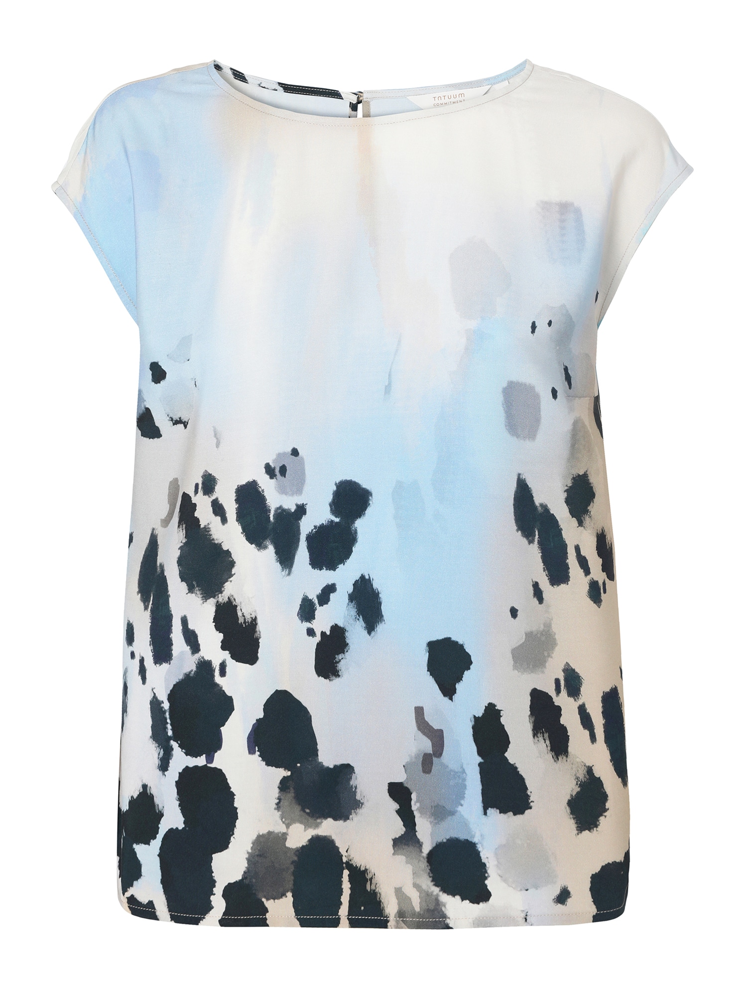 TATUUM Bluză Raela crem / albastru deschis / negru