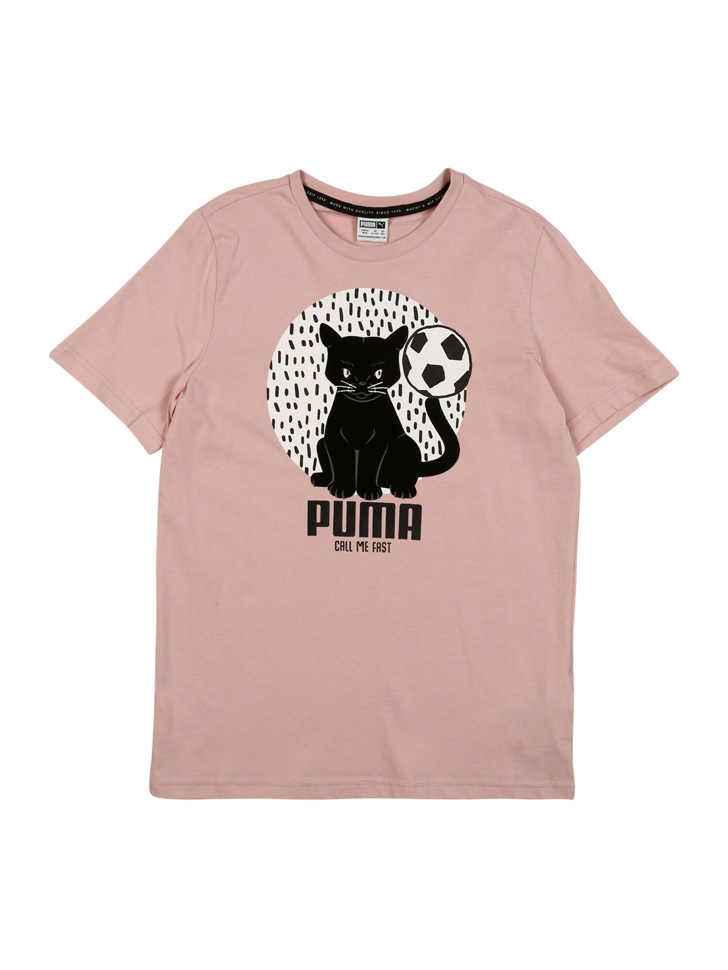 PUMA Marškinėliai  rožių spalva / juoda
