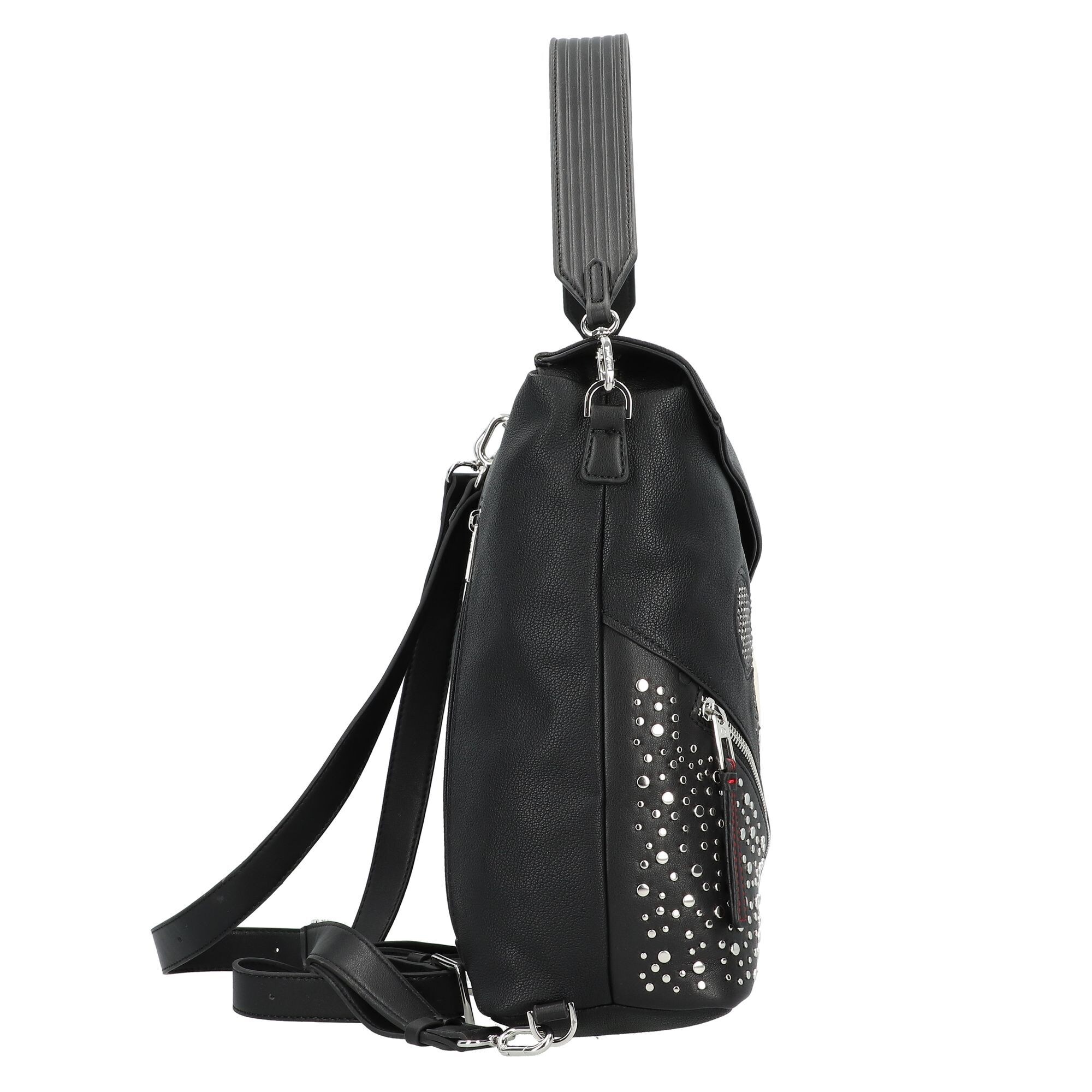 Desigual Kabelka na rameno 'Mickey Studstyle' nebielená / červená / čierna / strieborná (obrázok 3)