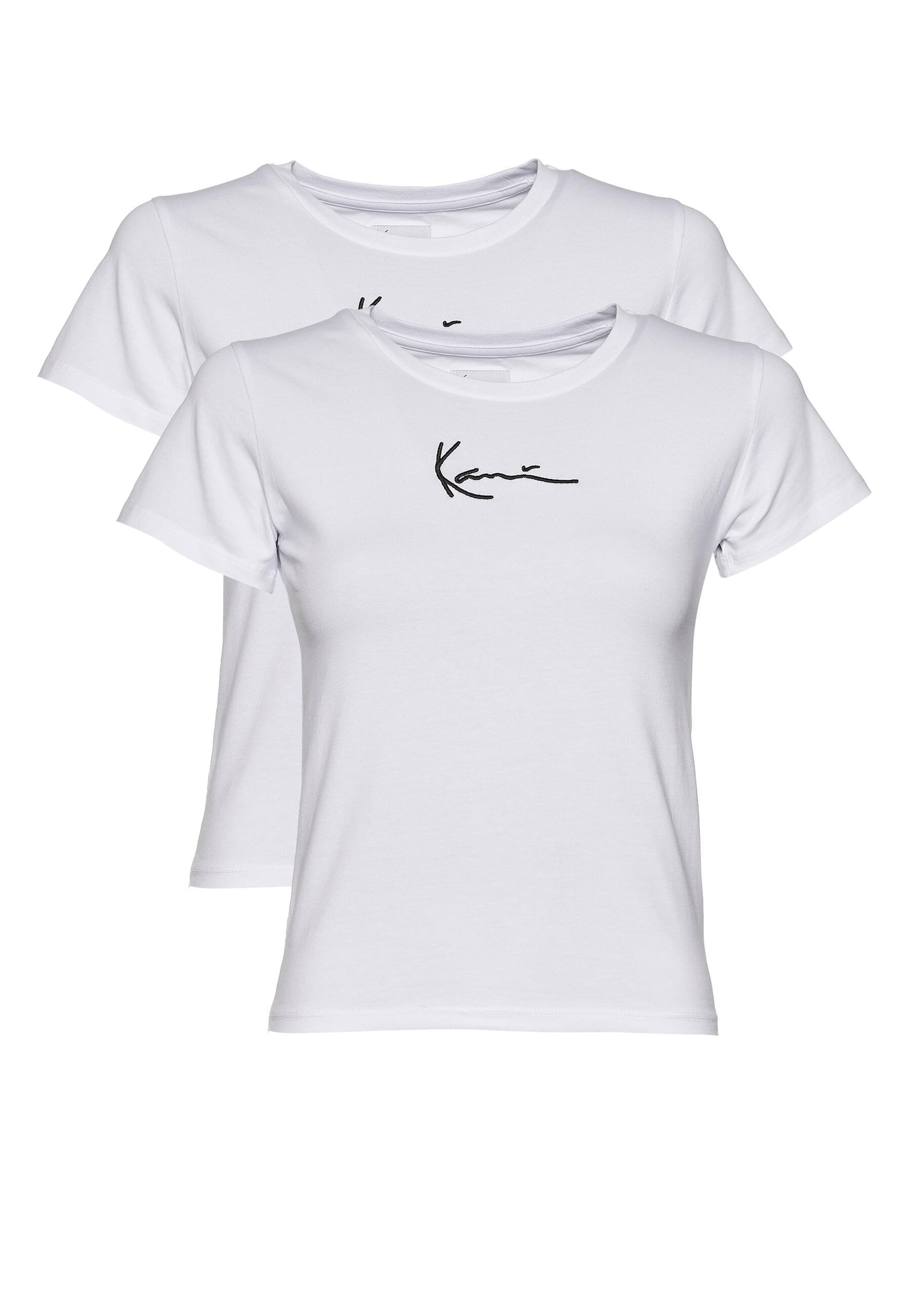 Karl Kani Тениска 'Essential'  черно / мръсно бяло