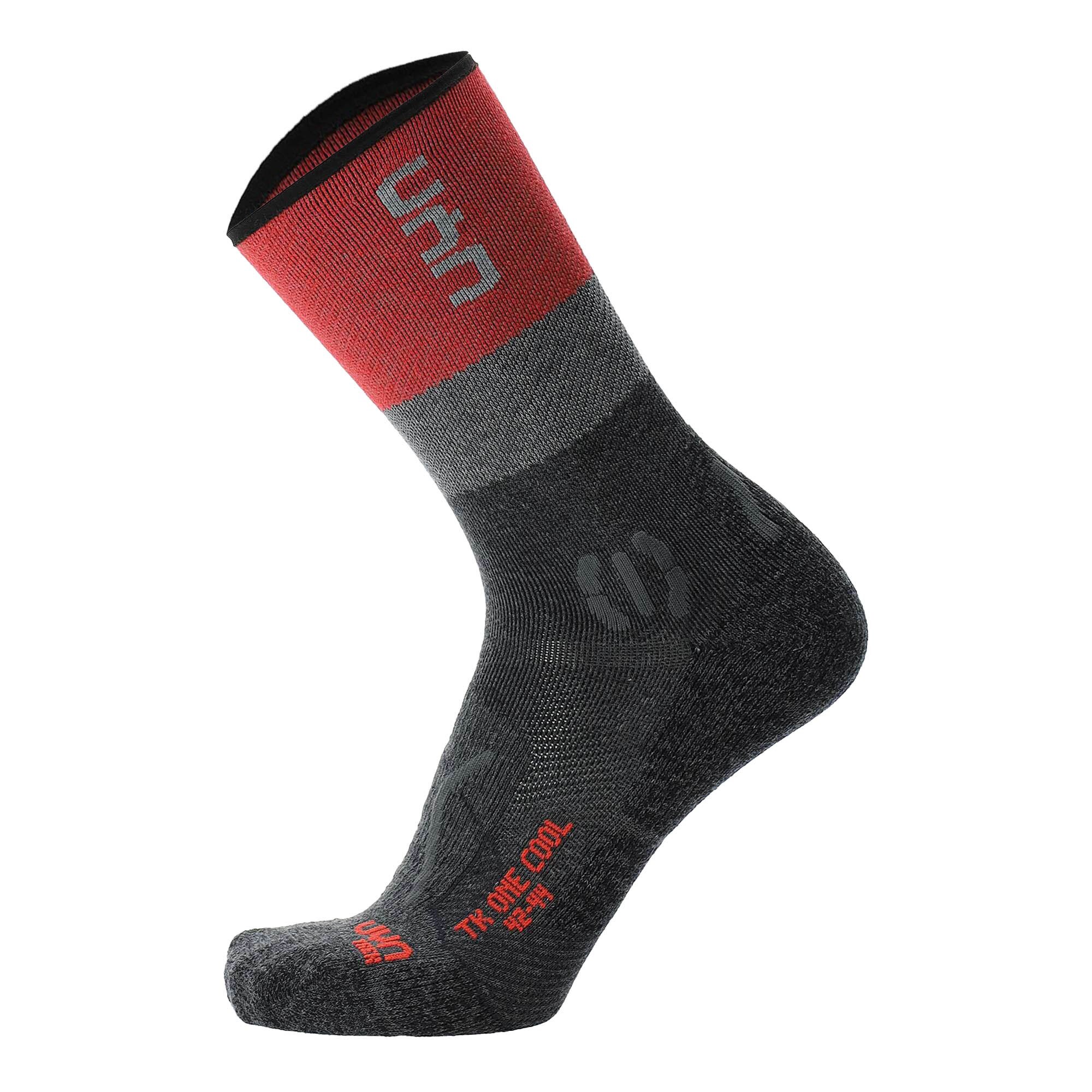 Uyn Calzino sportivo  grigio / grigio scuro / rosso pastello / nero