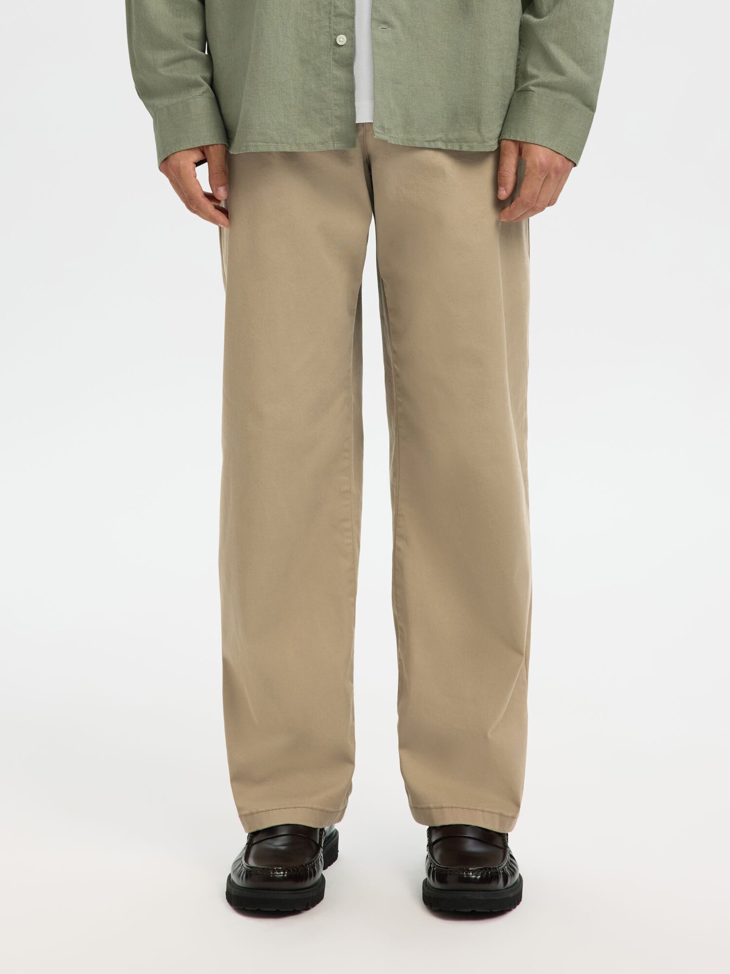 SELECTED Chino nohavice '220'  tmavošedá (obrázok 2)