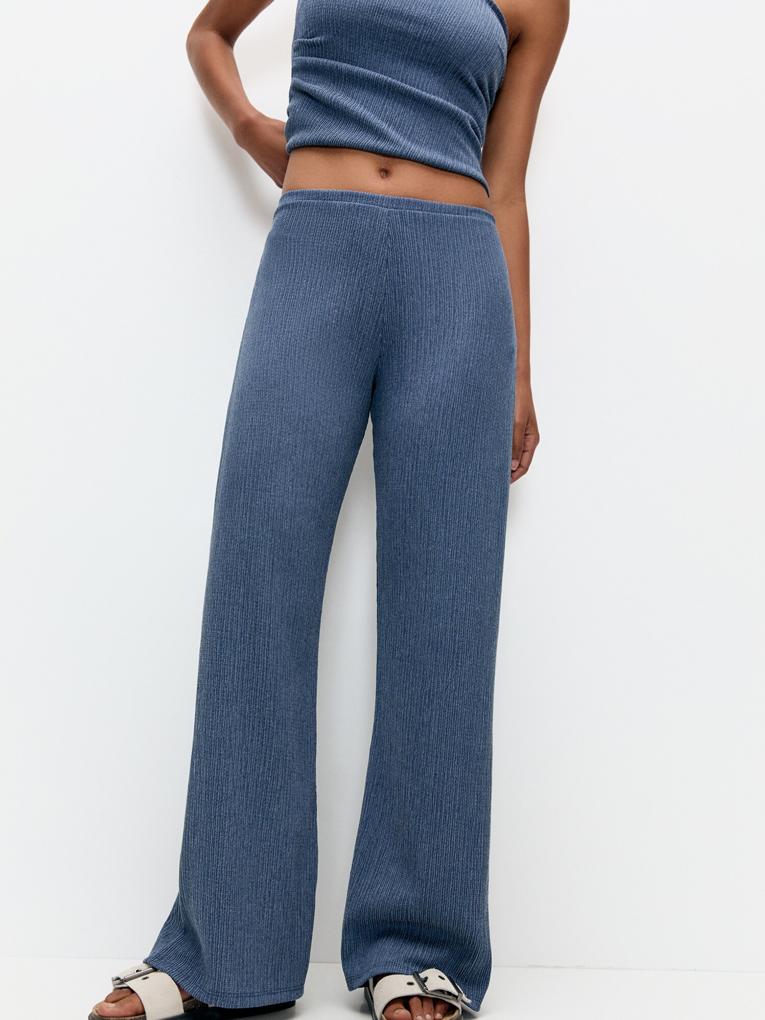 Pull&Bear Nadrág  galambkék termék 2. képe