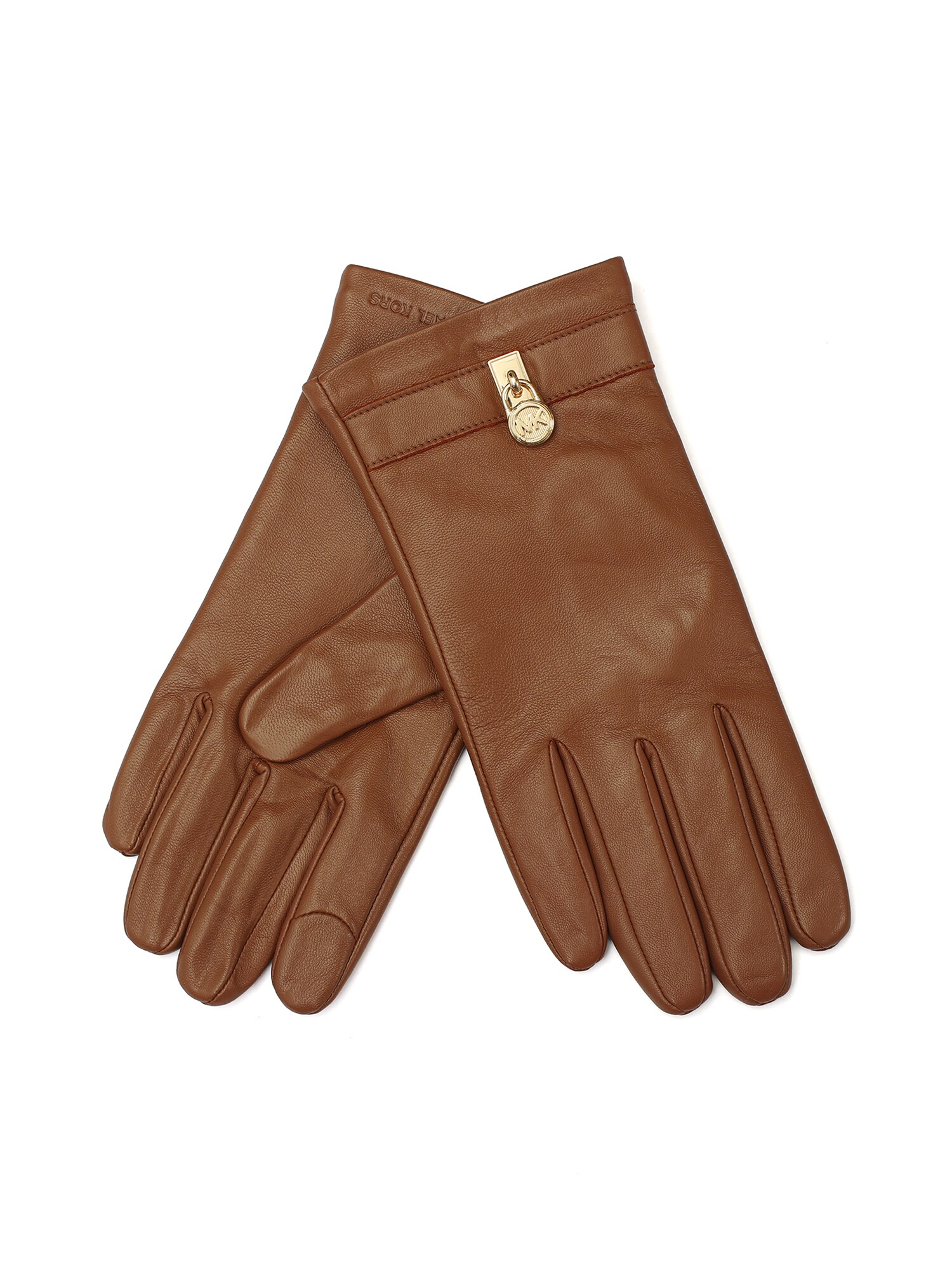 MICHAEL Michael Kors Guantes con dedos 'Hamilton' camelo – imagen 2
