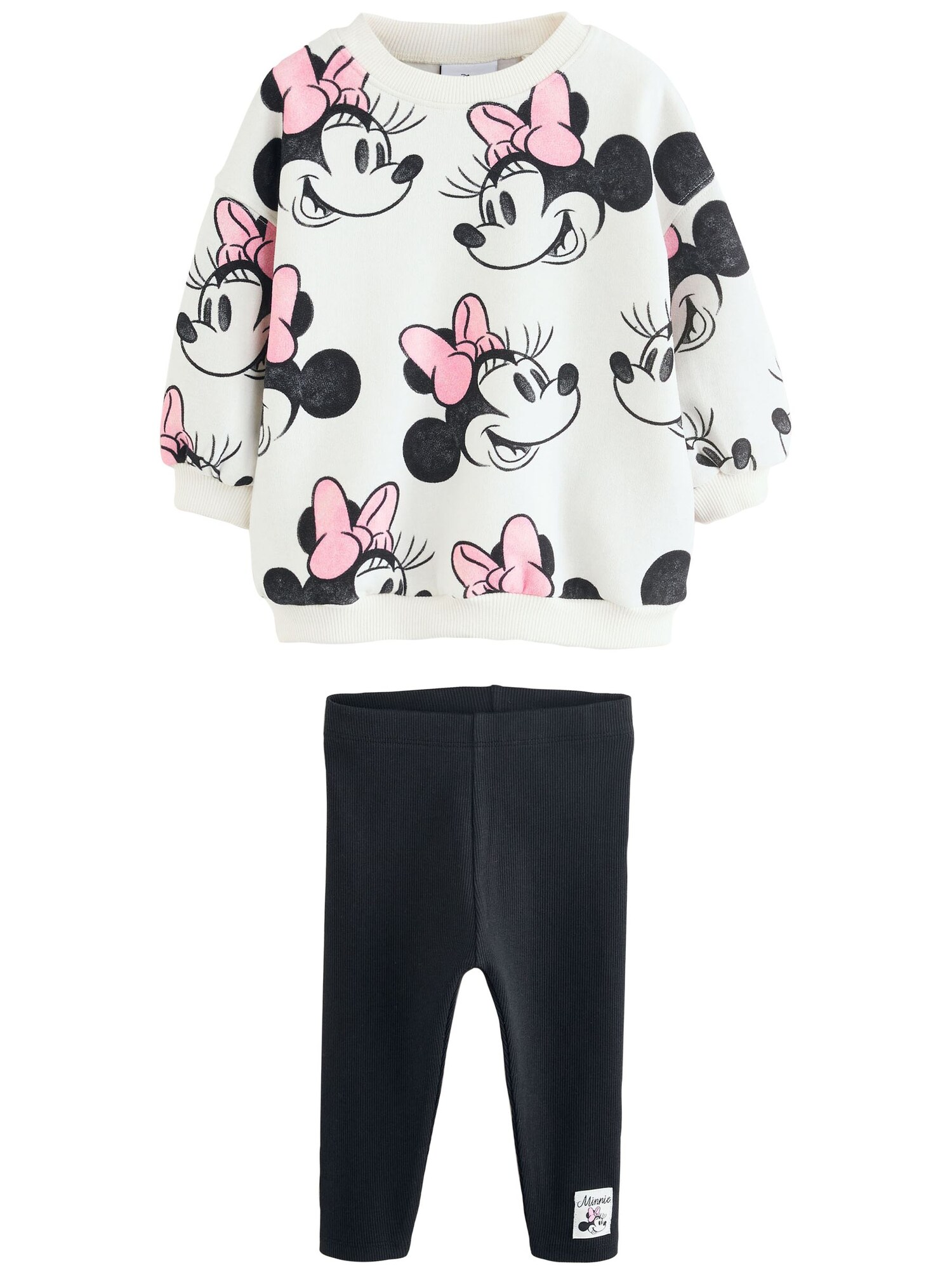 Next Set Minnie Mouse  crem / albastru marin / roz