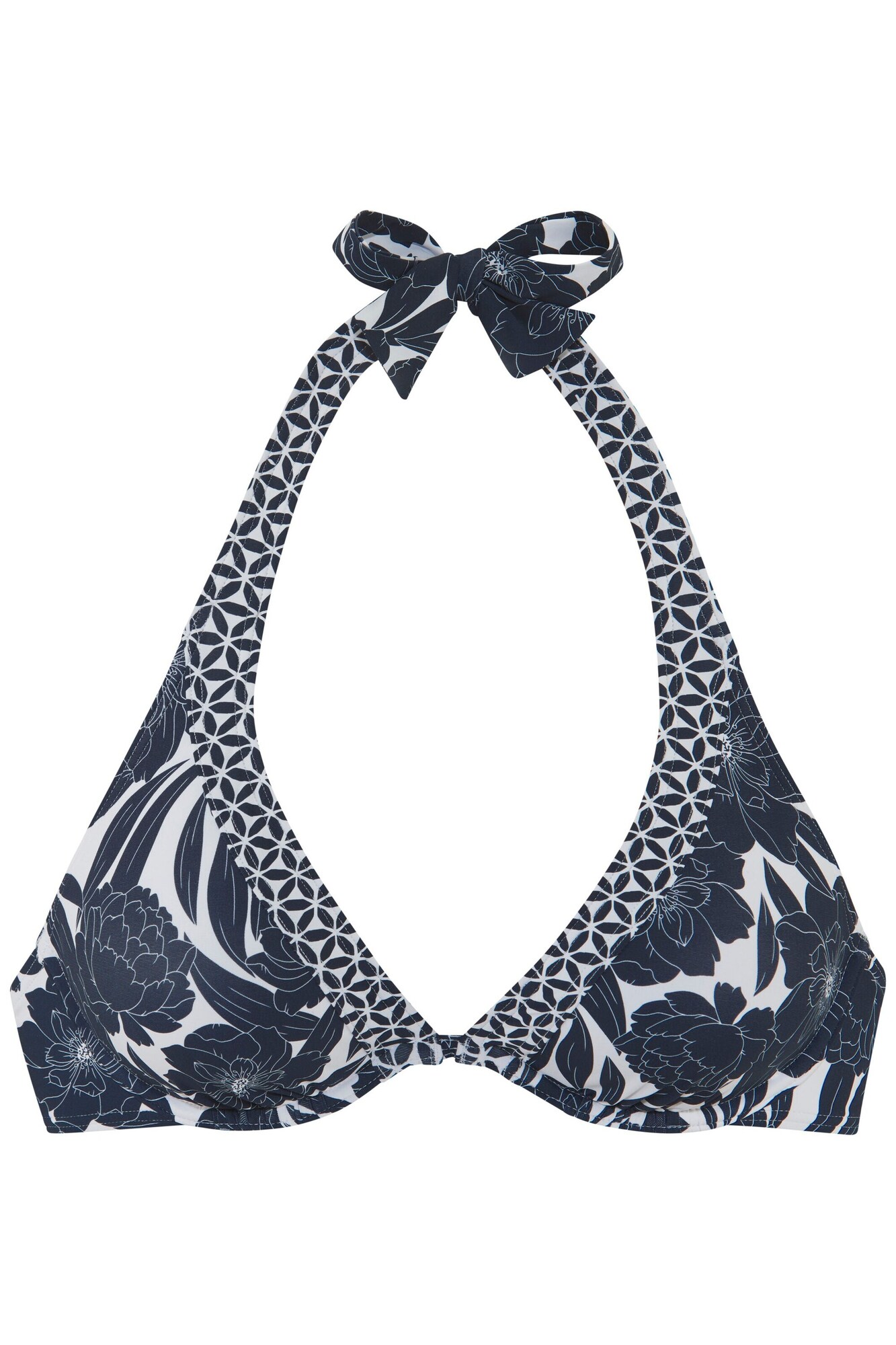 SUNSEEKER Sutien costum de baie  albastru marin / alb