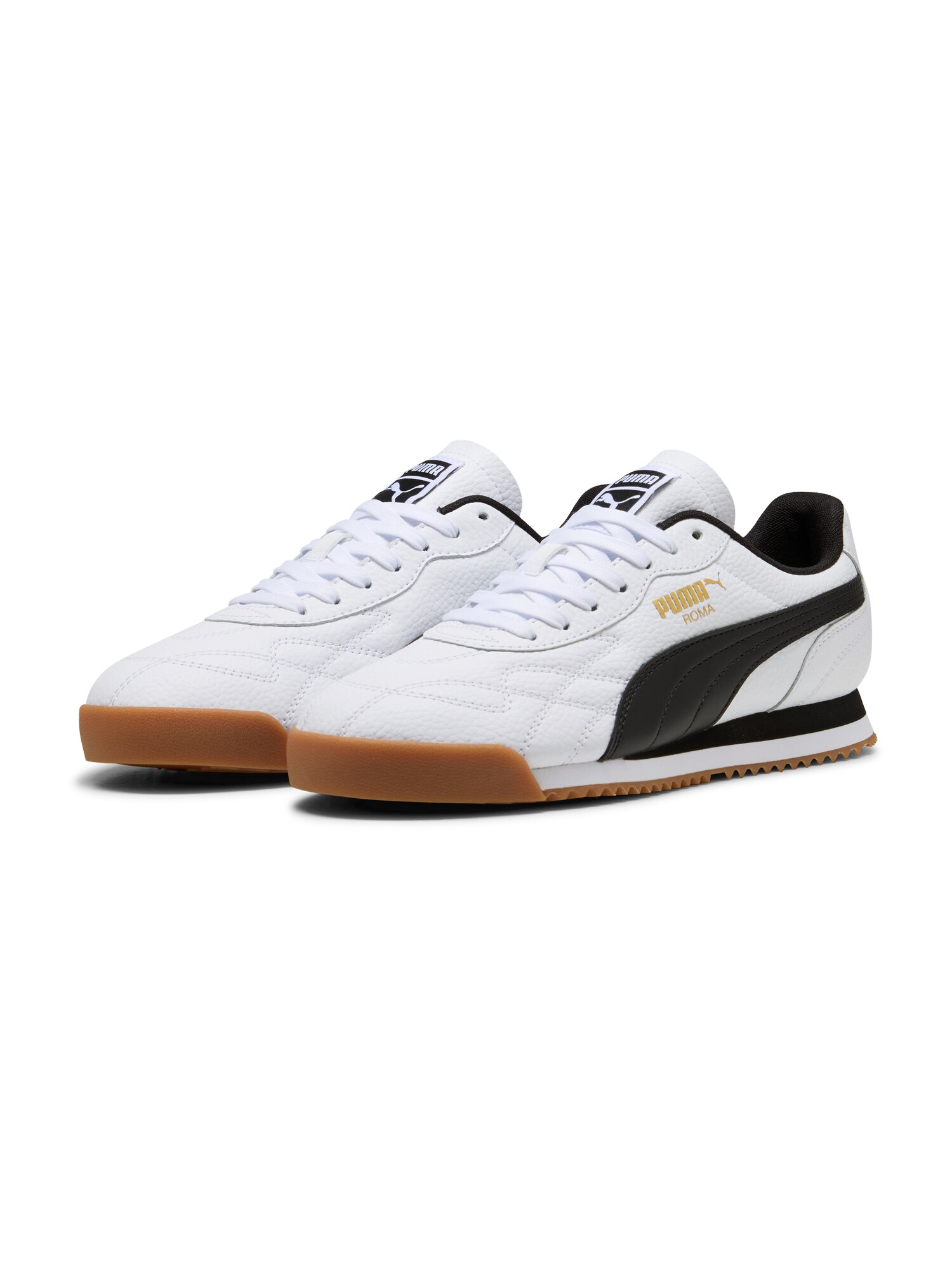 PUMA Rövid szárú sportcipők 'Roma Anniversario'  arany / fekete / fehér termék 2. képe