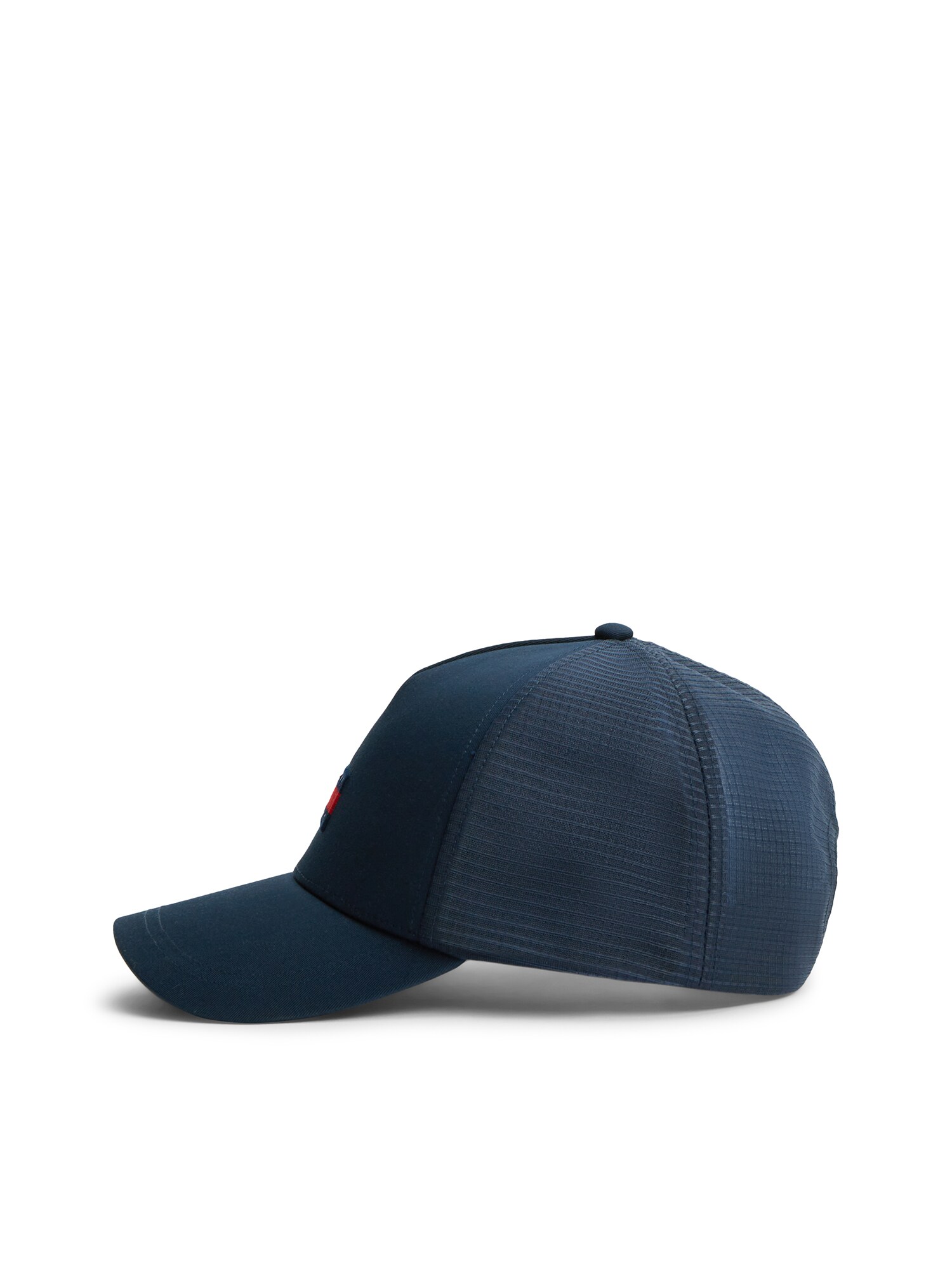 Tommy Jeans Čiapka 'Heritage Signature Colour-blocked Trucker'  námornícka modrá