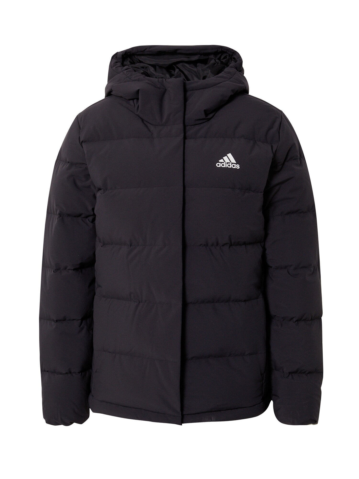 ADIDAS SPORTSWEAR Zunanja jakna 'Helionic Down'  črna / bela
