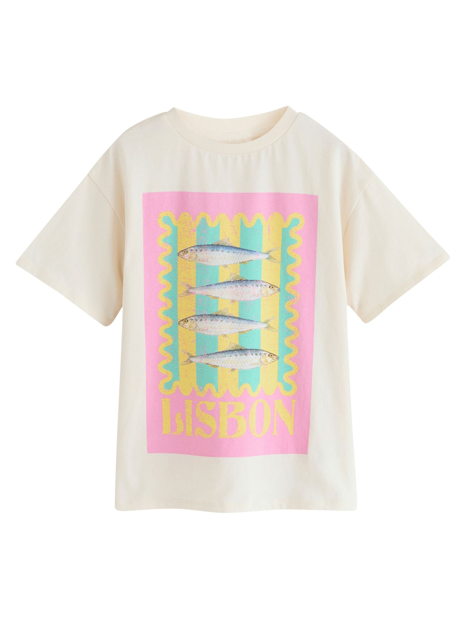 Next Tricou  galben deschis / galben închis / verde mentă / roz