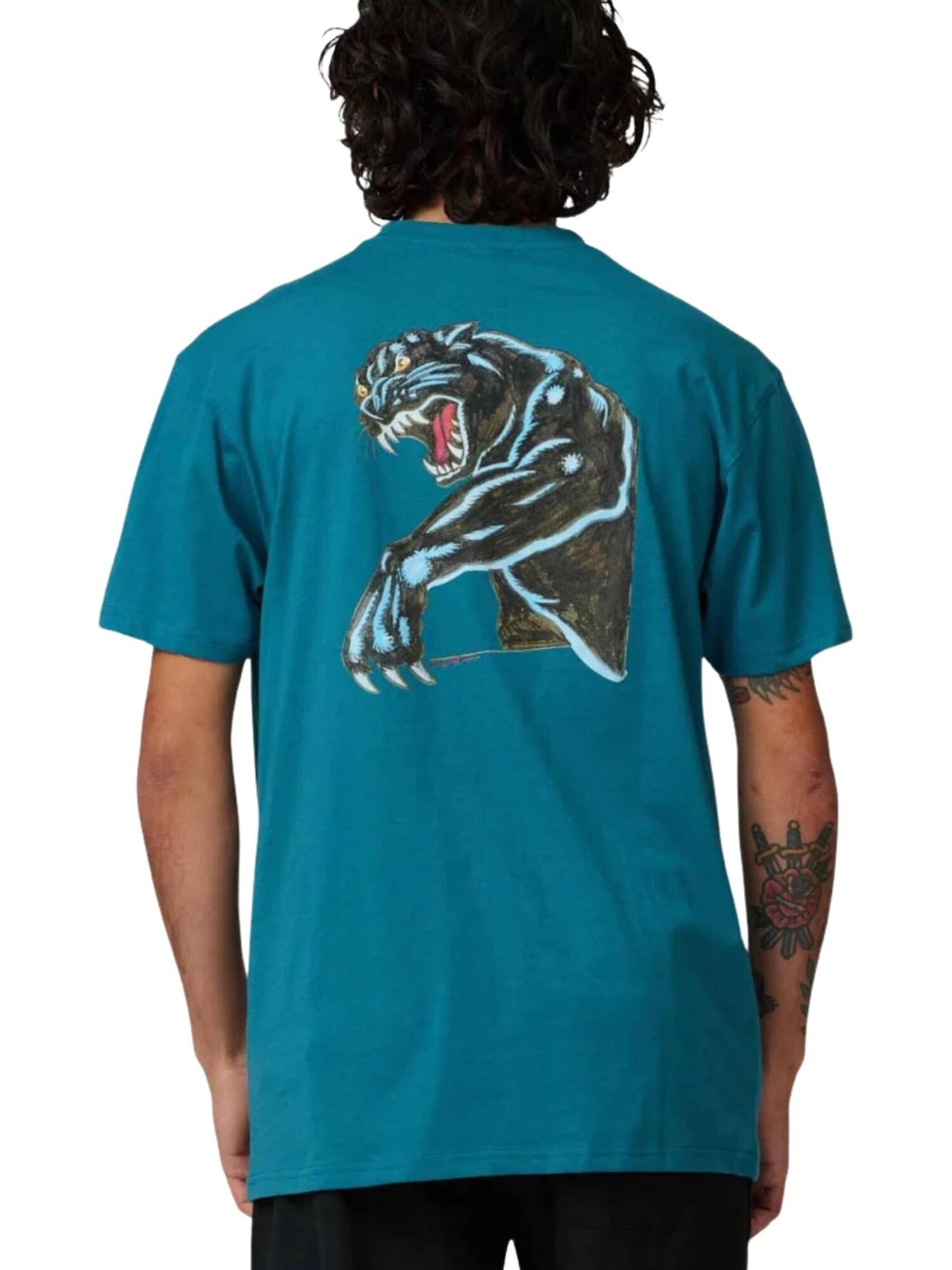 Santa Cruz Camiseta 'Camiseta santa cruz azul natas sketch panther tee' azul – imagen 2