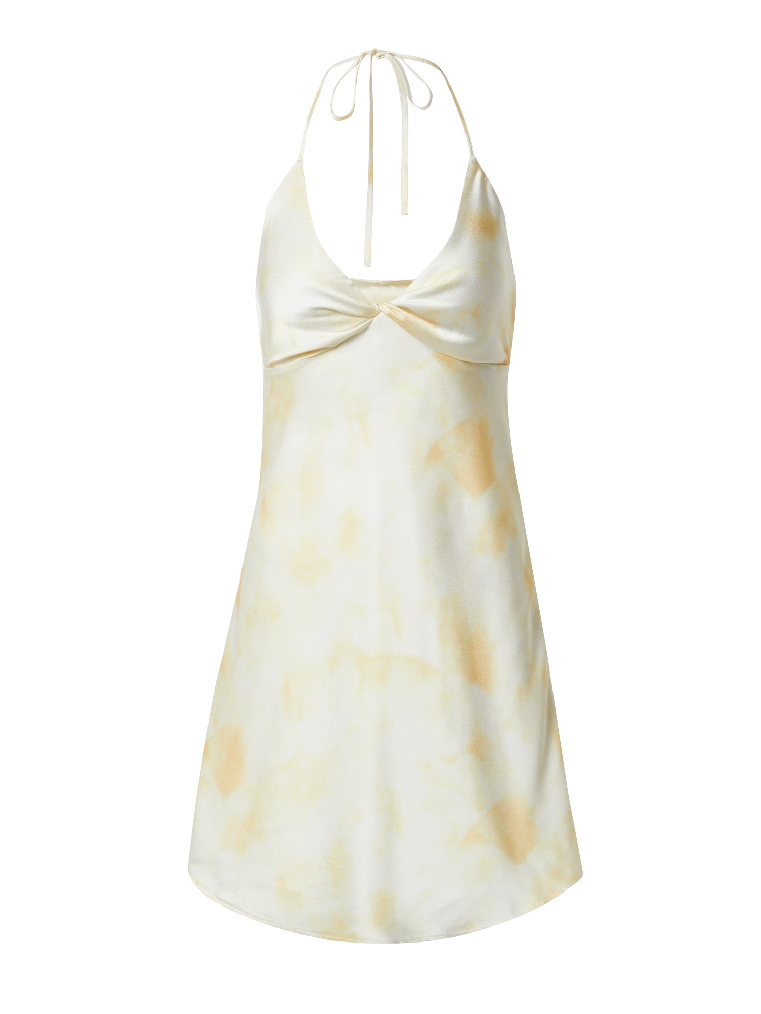 ABOUT YOU x Laura Giurcanu Vasarinė suknelė 'Alesa' margai geltona / natūrali balta