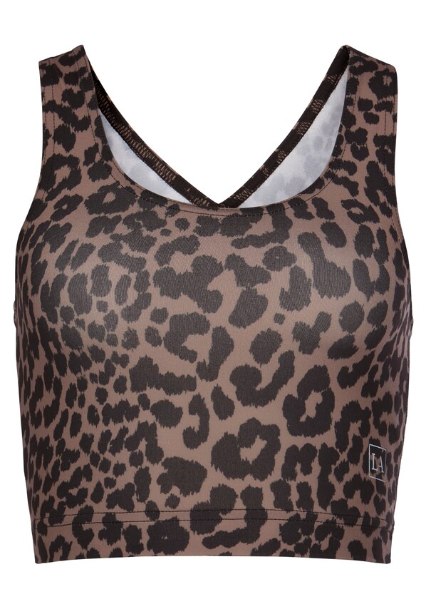 LASCANA ACTIVE, Sport top, barna & fekete, 5 kép a 7 közül