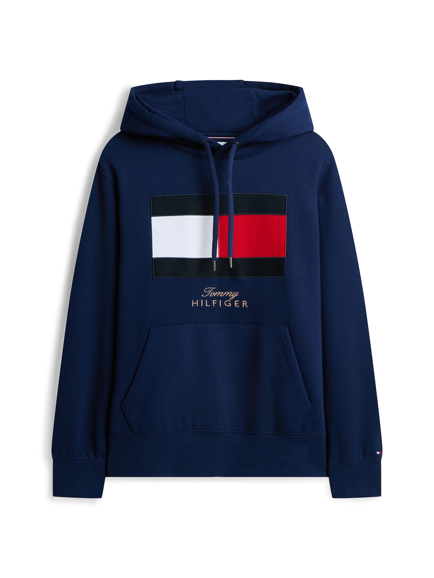 TOMMY HILFIGER Bluză de molton bleumarin / roșu / alb
