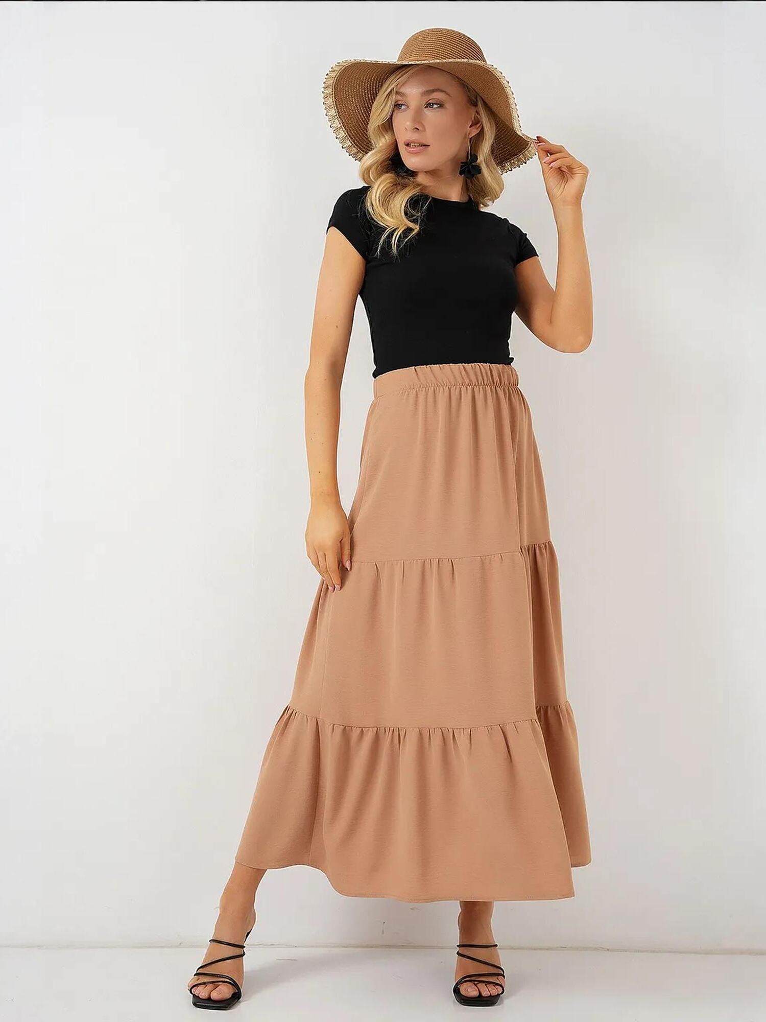 Bigdart Suknja boja devine dlake (camel)